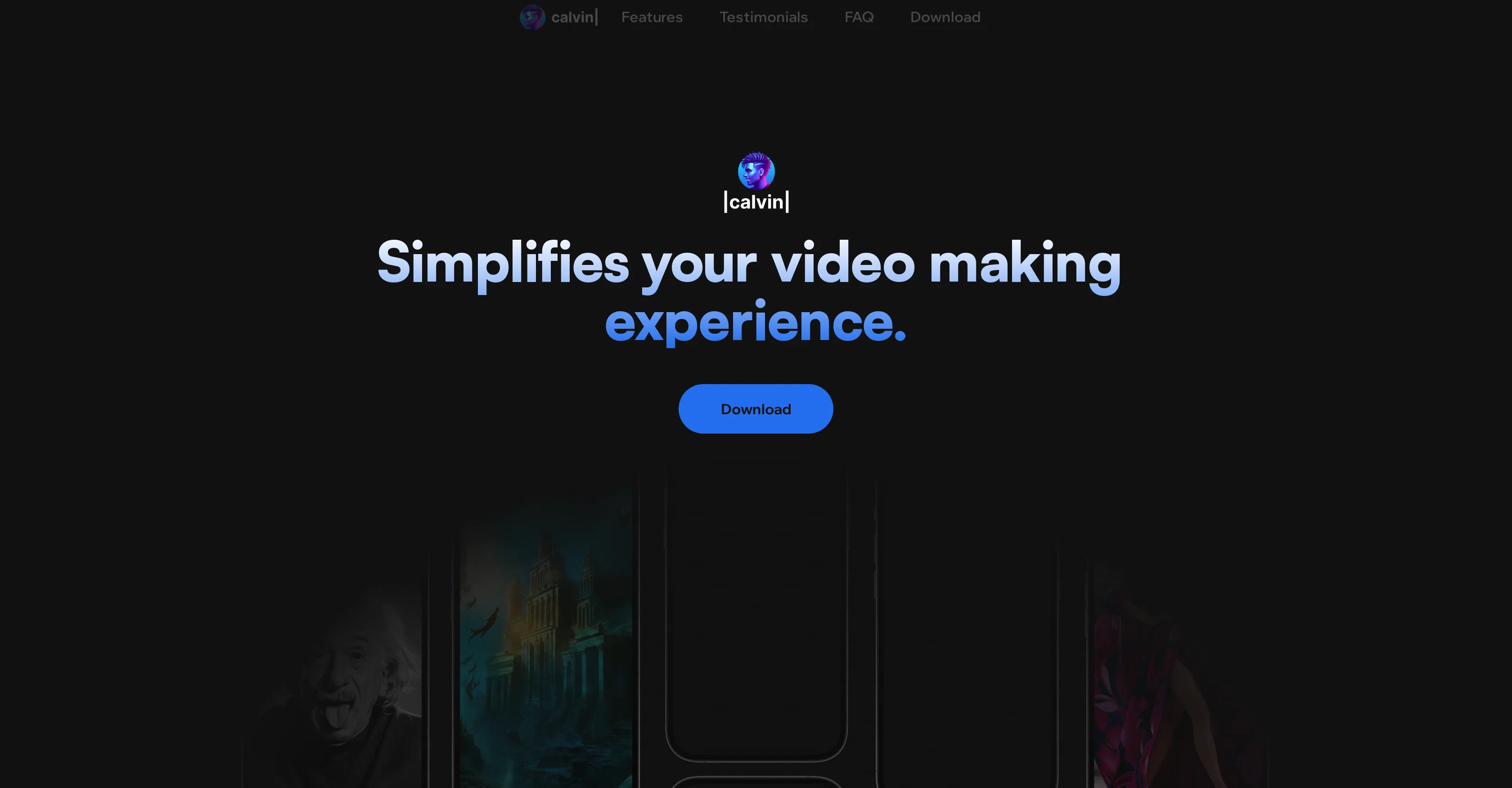 Calvin - AI Shorts Maker screenshot