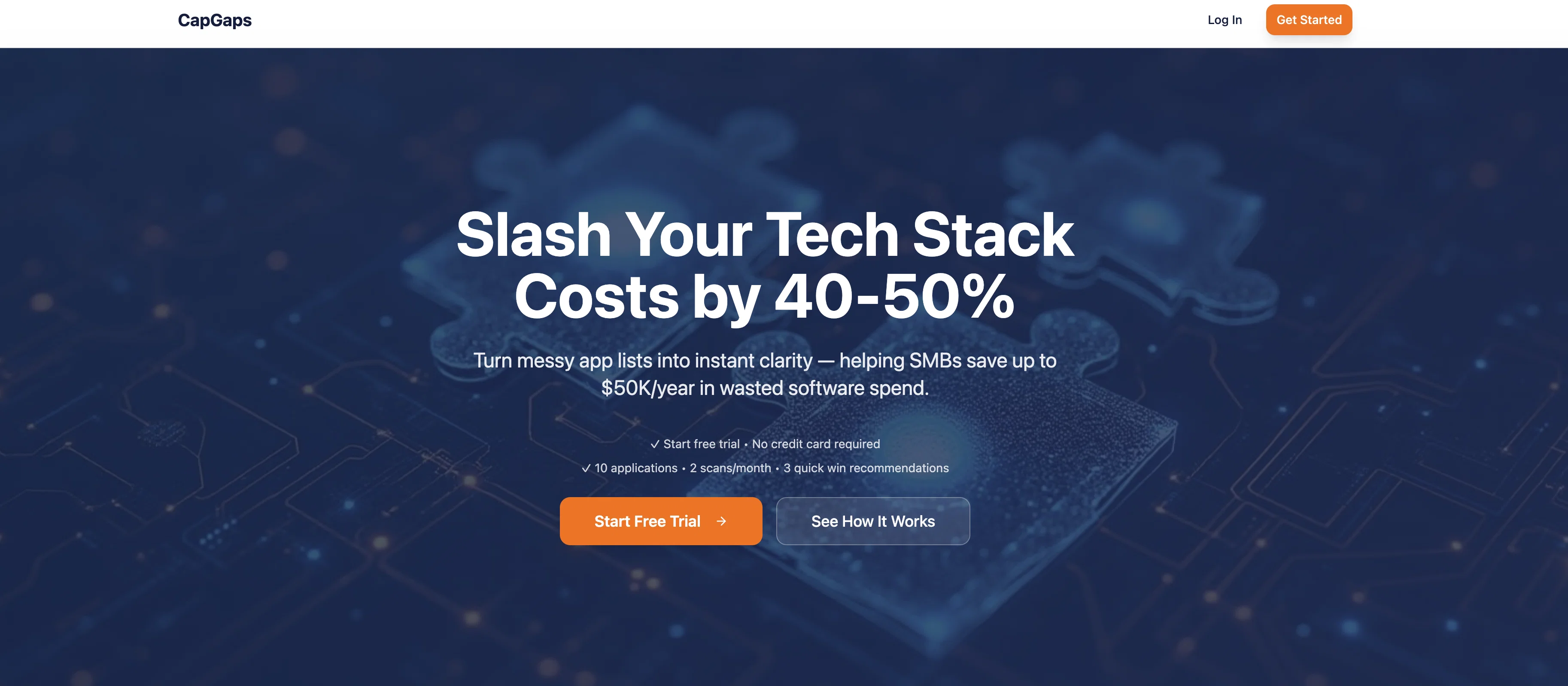 CapGaps - Slash Your Tech Stack Costs by 40-50% screenshot