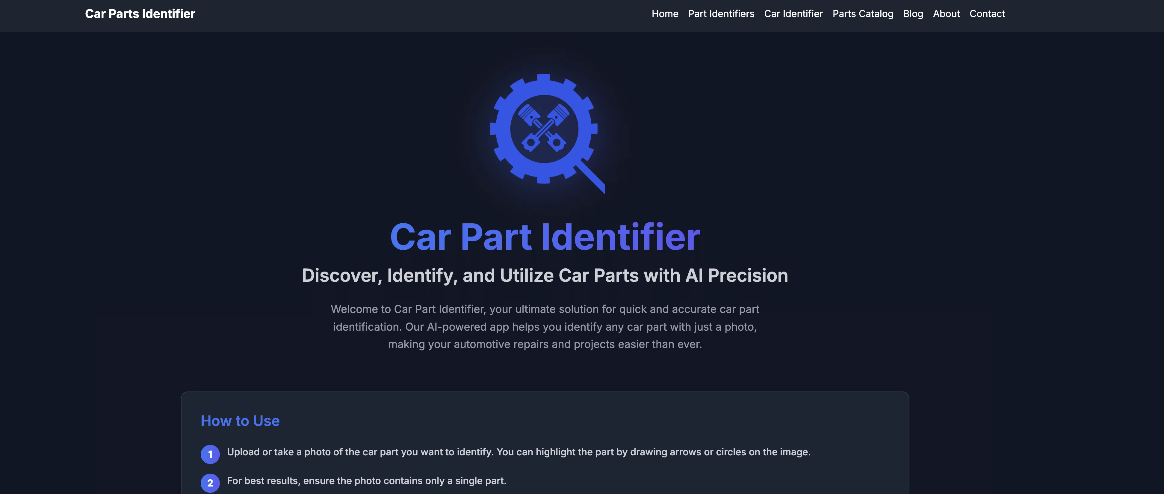 Car Part Identifier screenshot