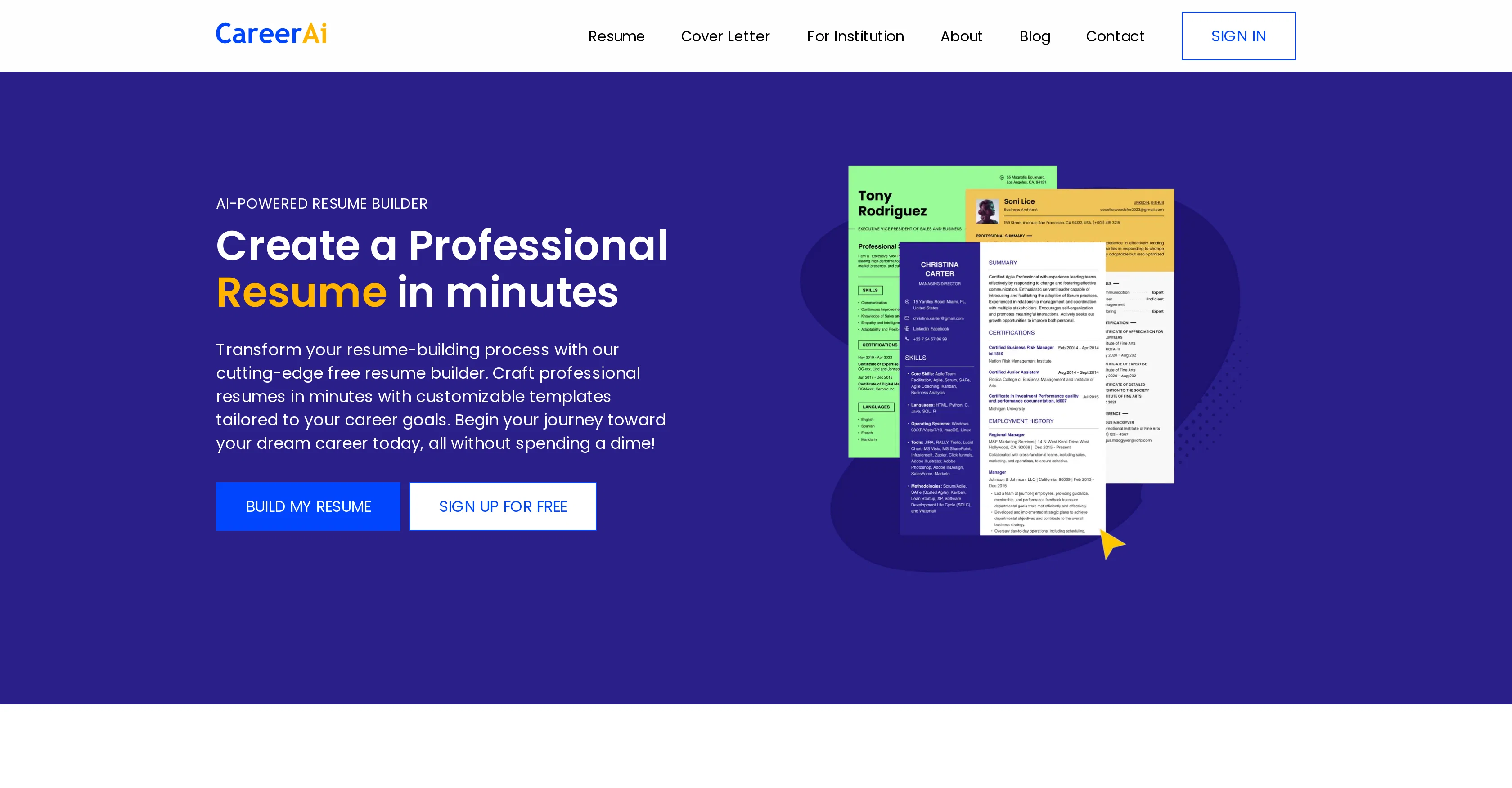 CareerAI screenshot