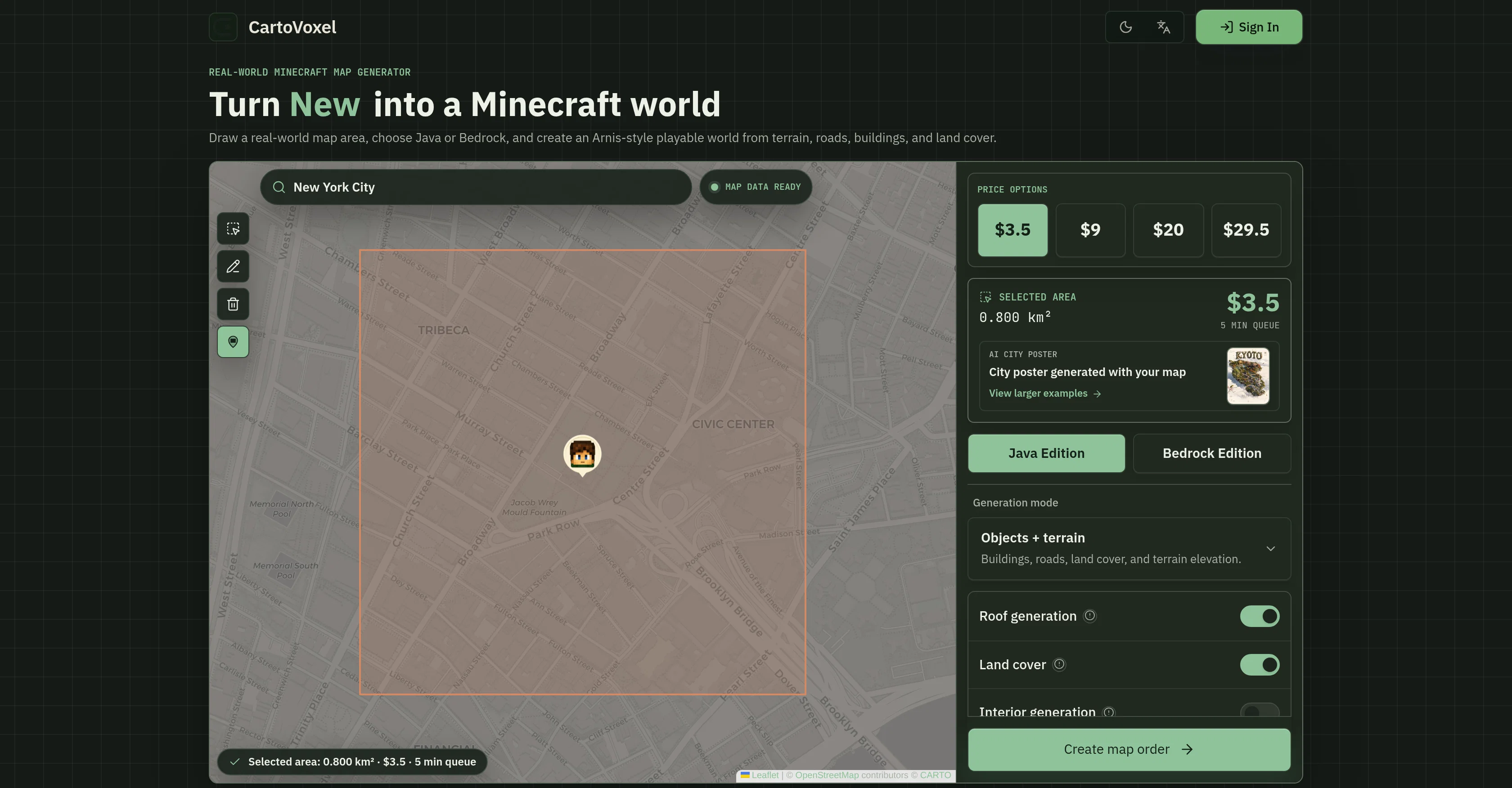 CartoVoxel screenshot