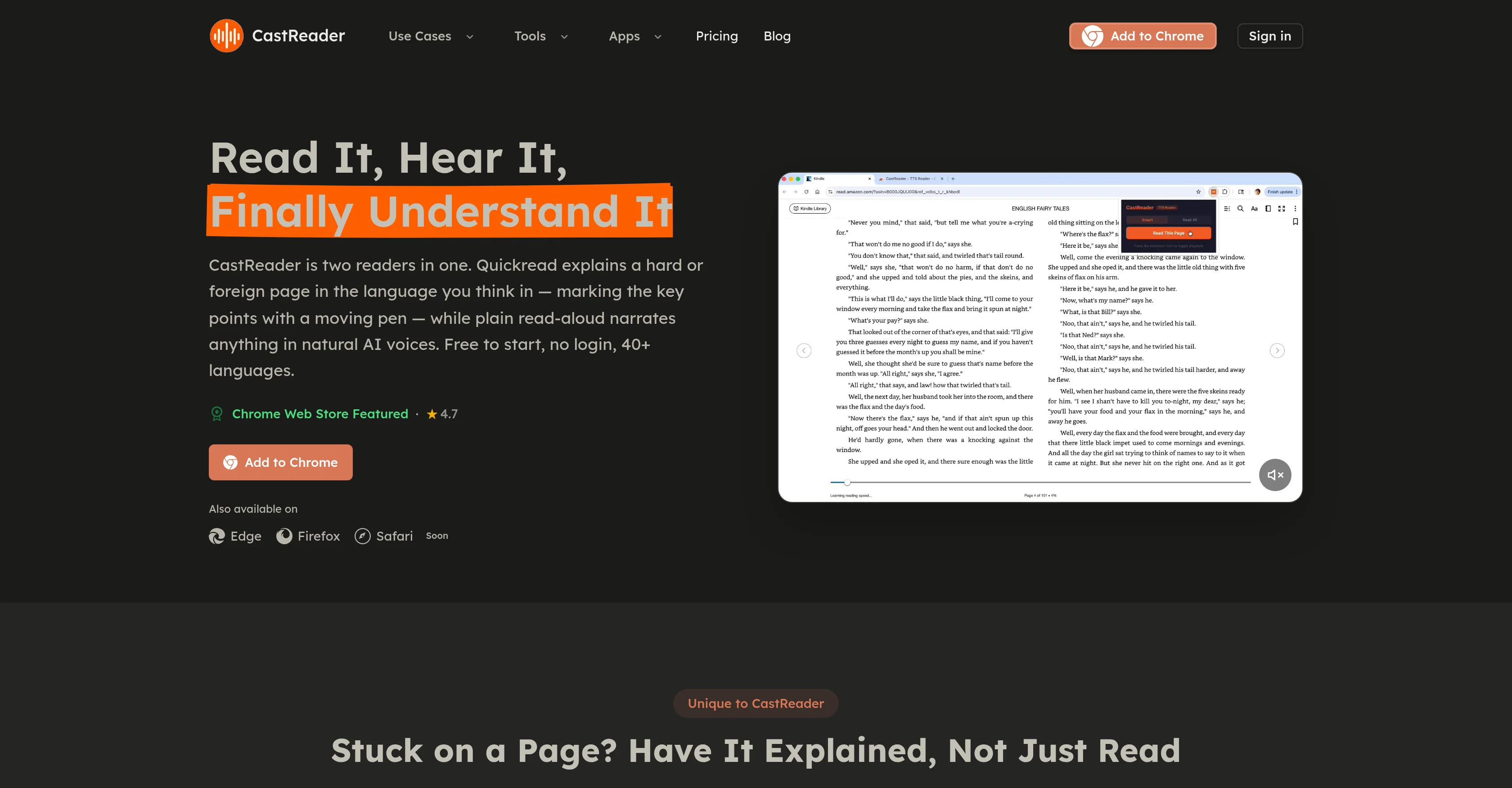 CastReader screenshot