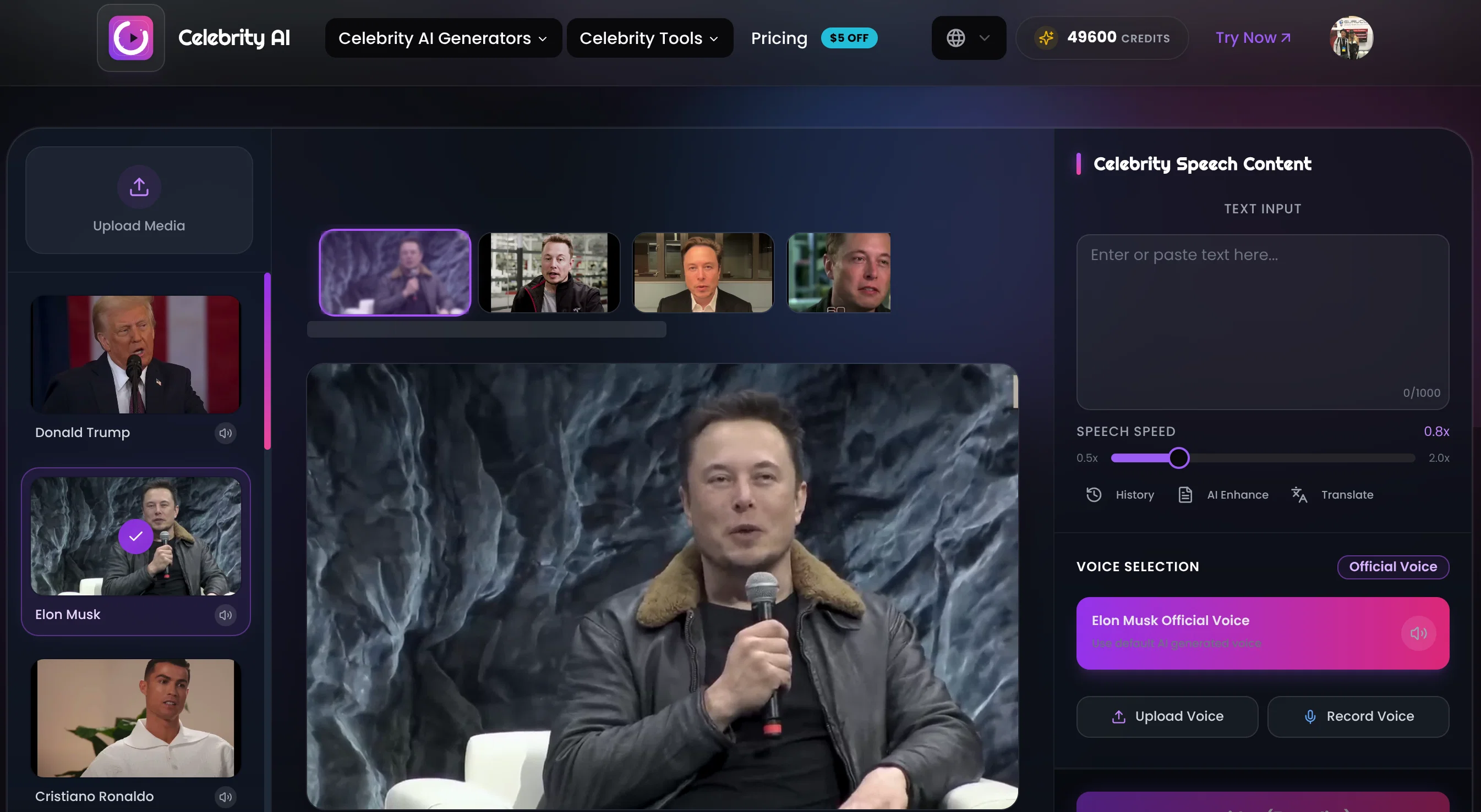 CelebrityAI screenshot