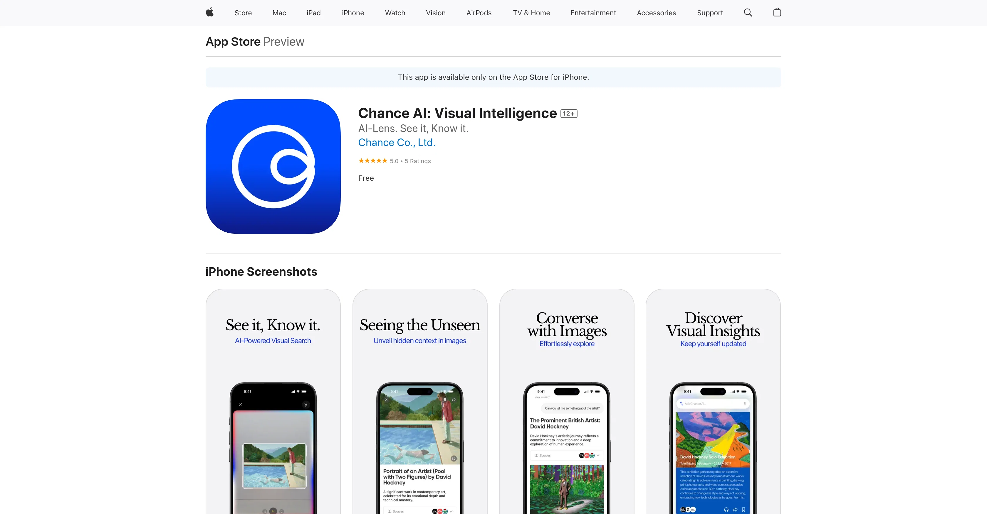 Chance AI: Visual Intelligence screenshot