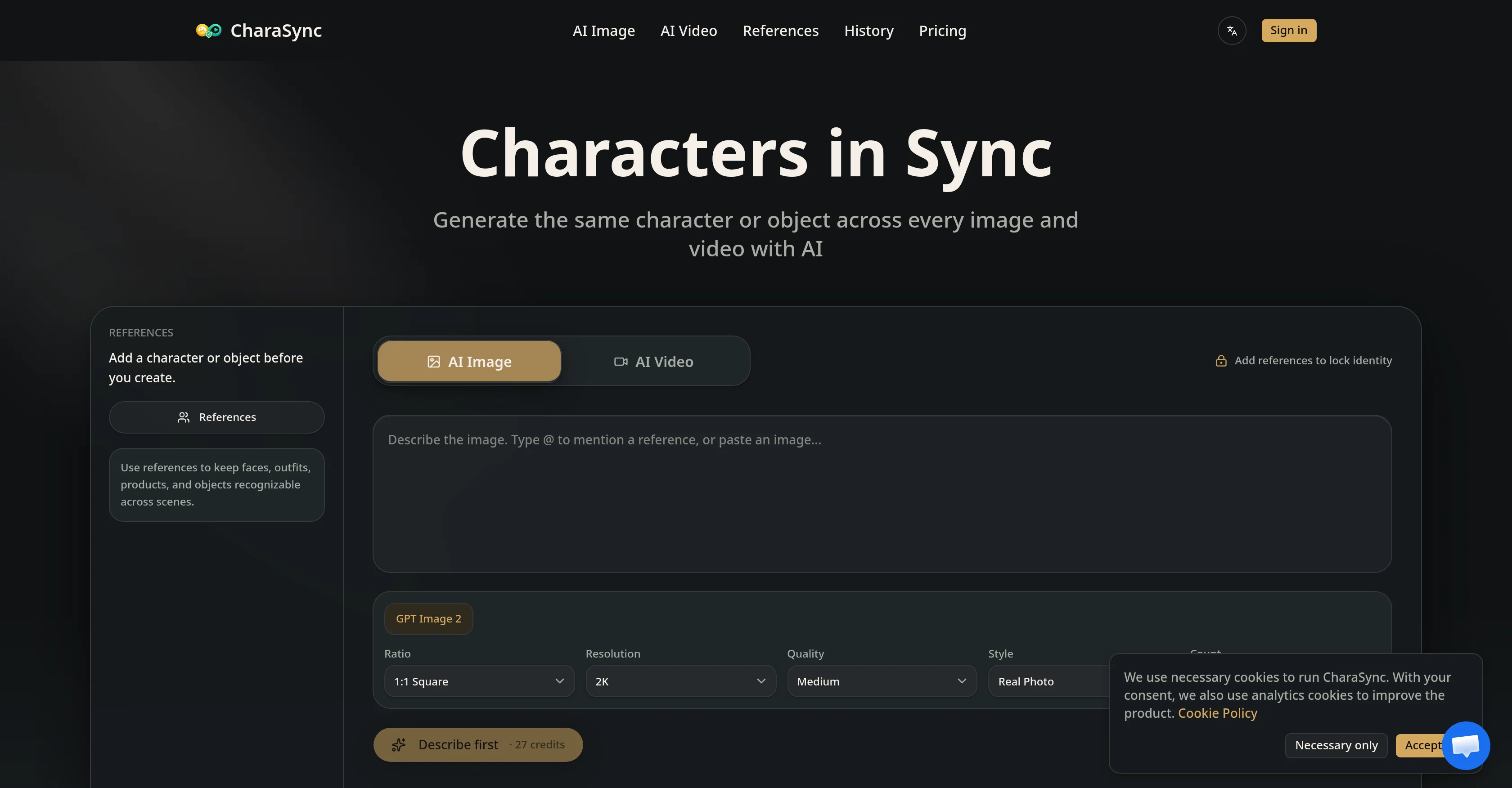 CharaSync screenshot