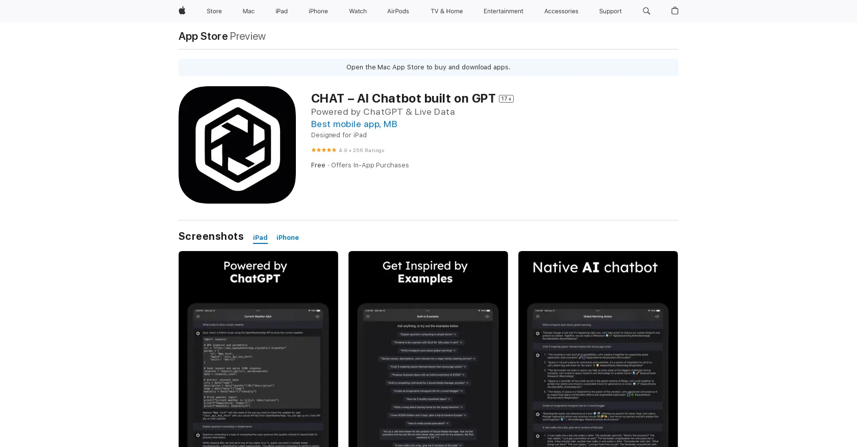 CHAT – AI Chatbot screenshot