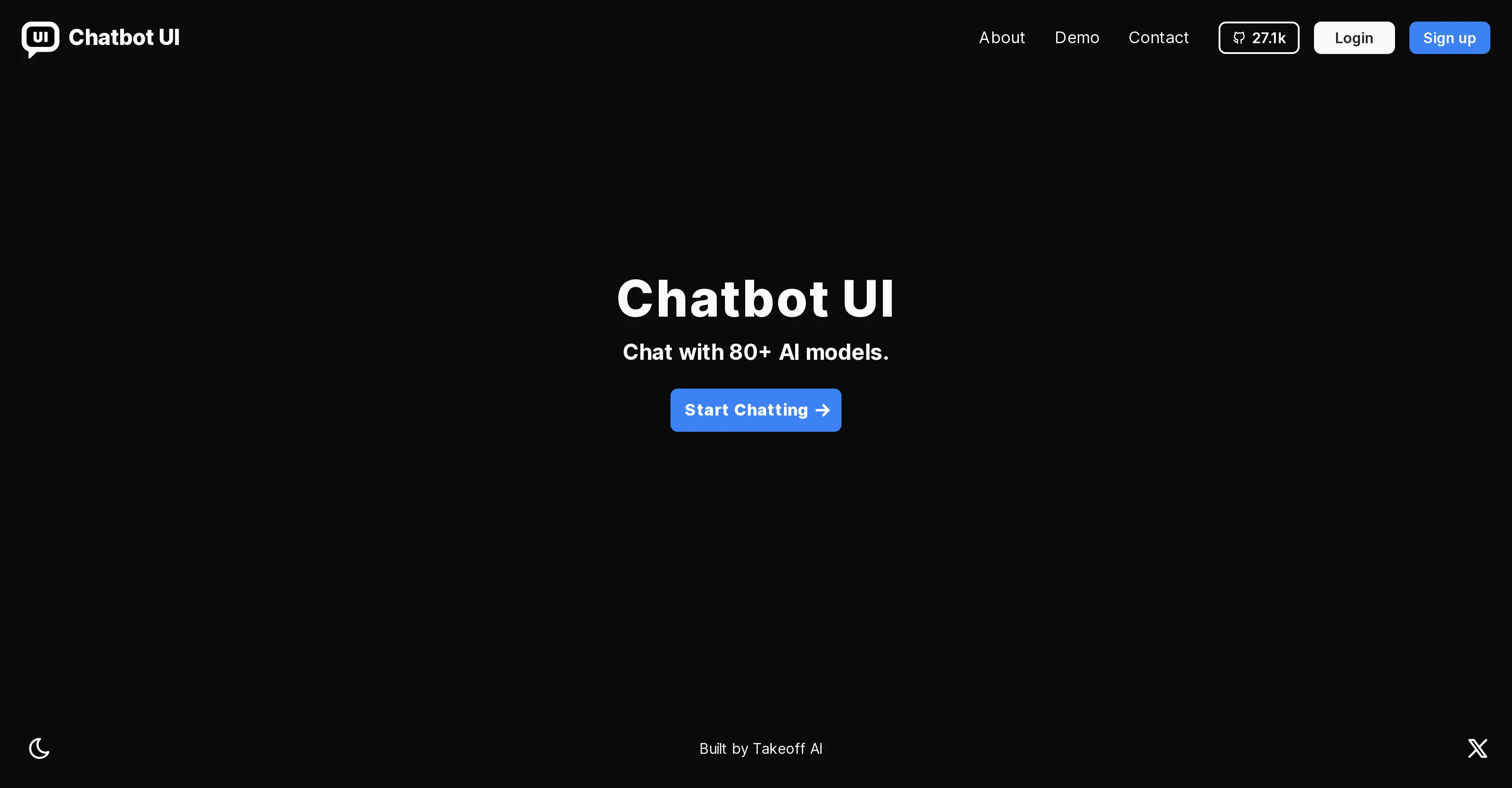 Chatbot UI screenshot