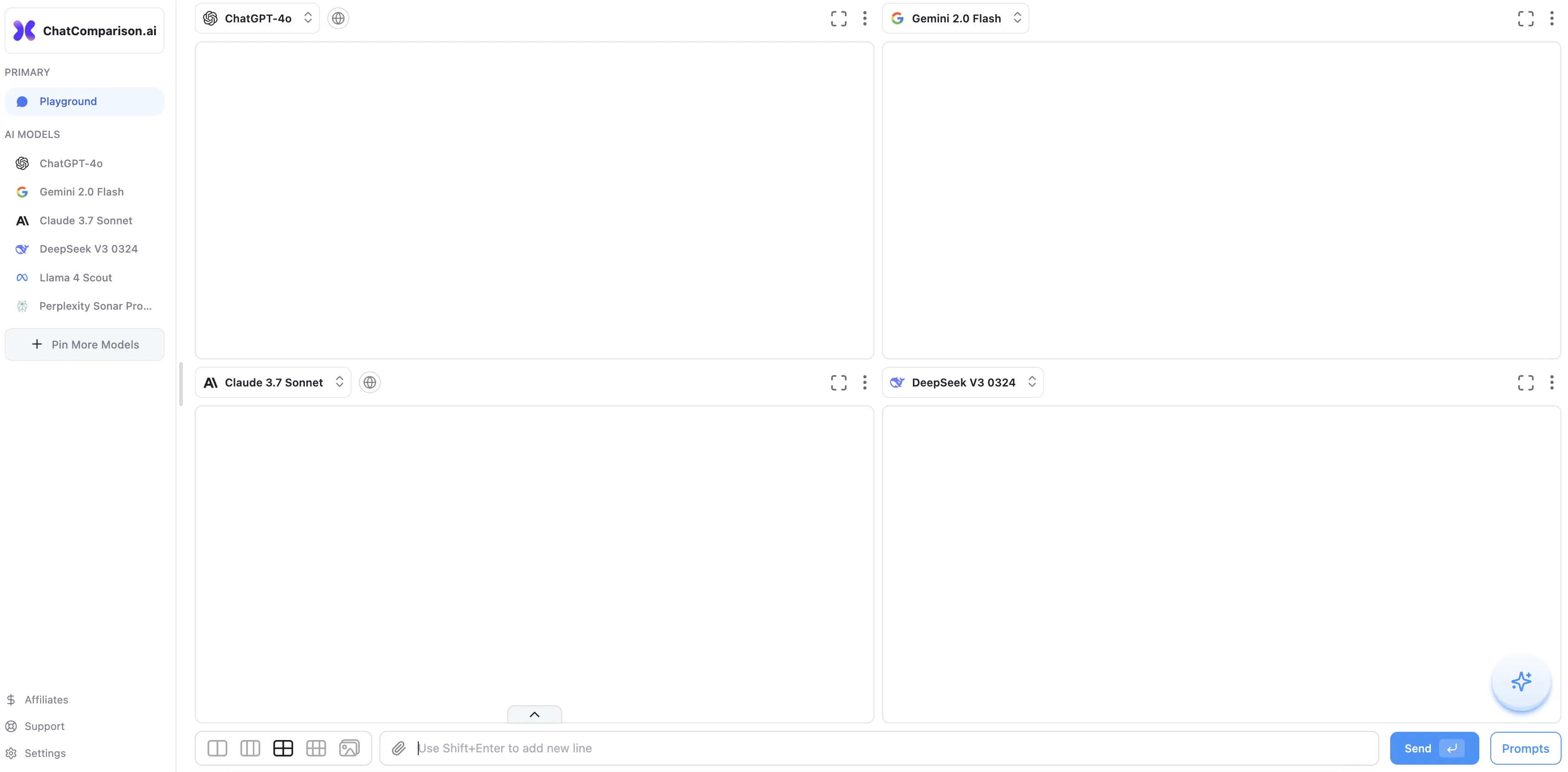 ChatComparison AIv2.0 screenshot