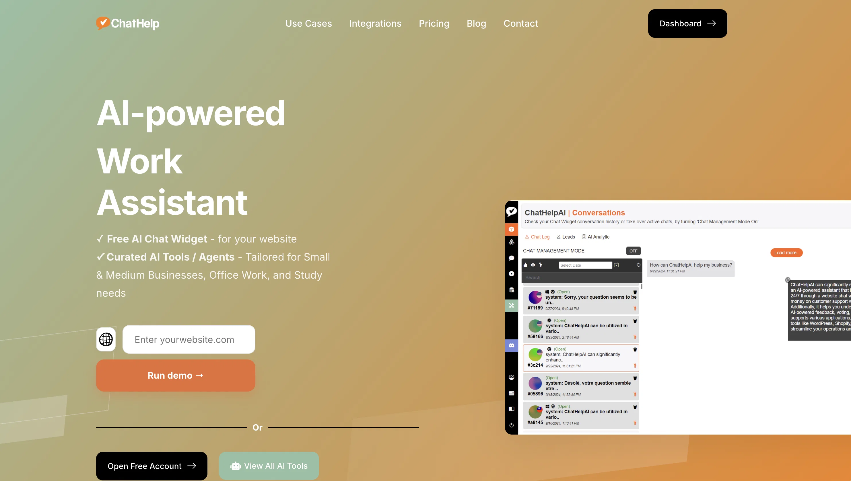 ChatHelp.ai screenshot