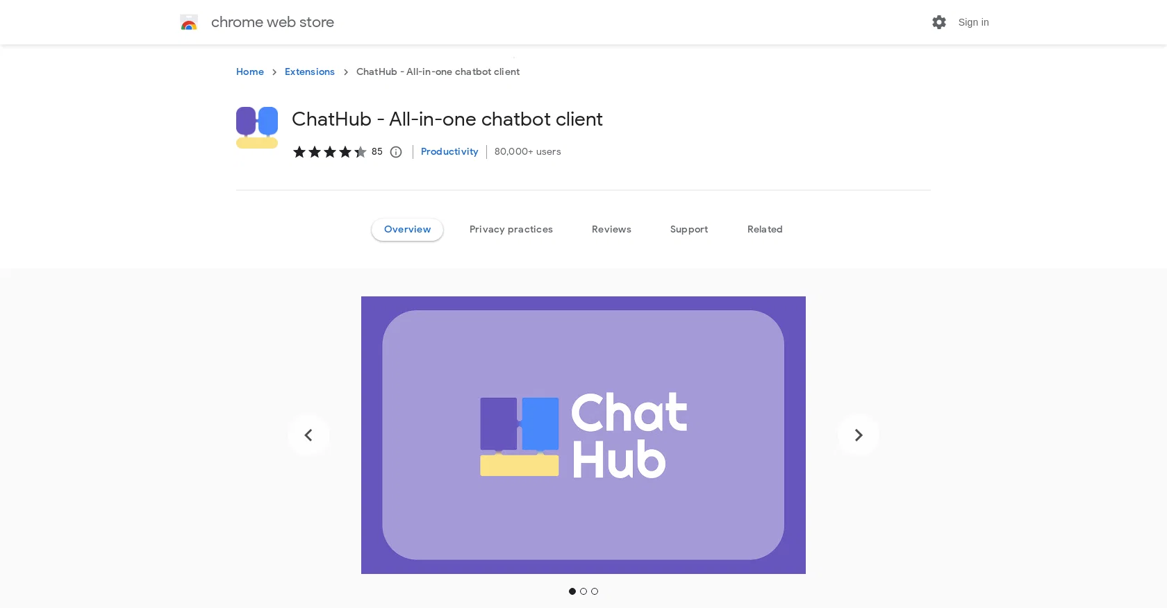 ChatHub screenshot