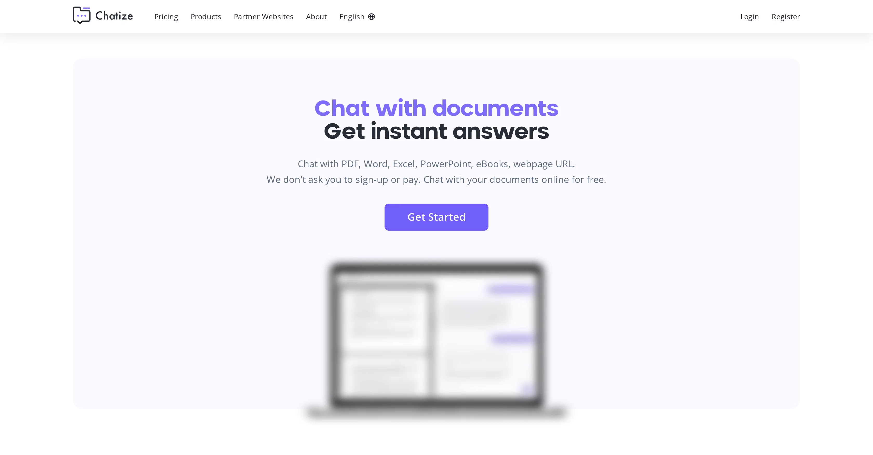 Chatize screenshot