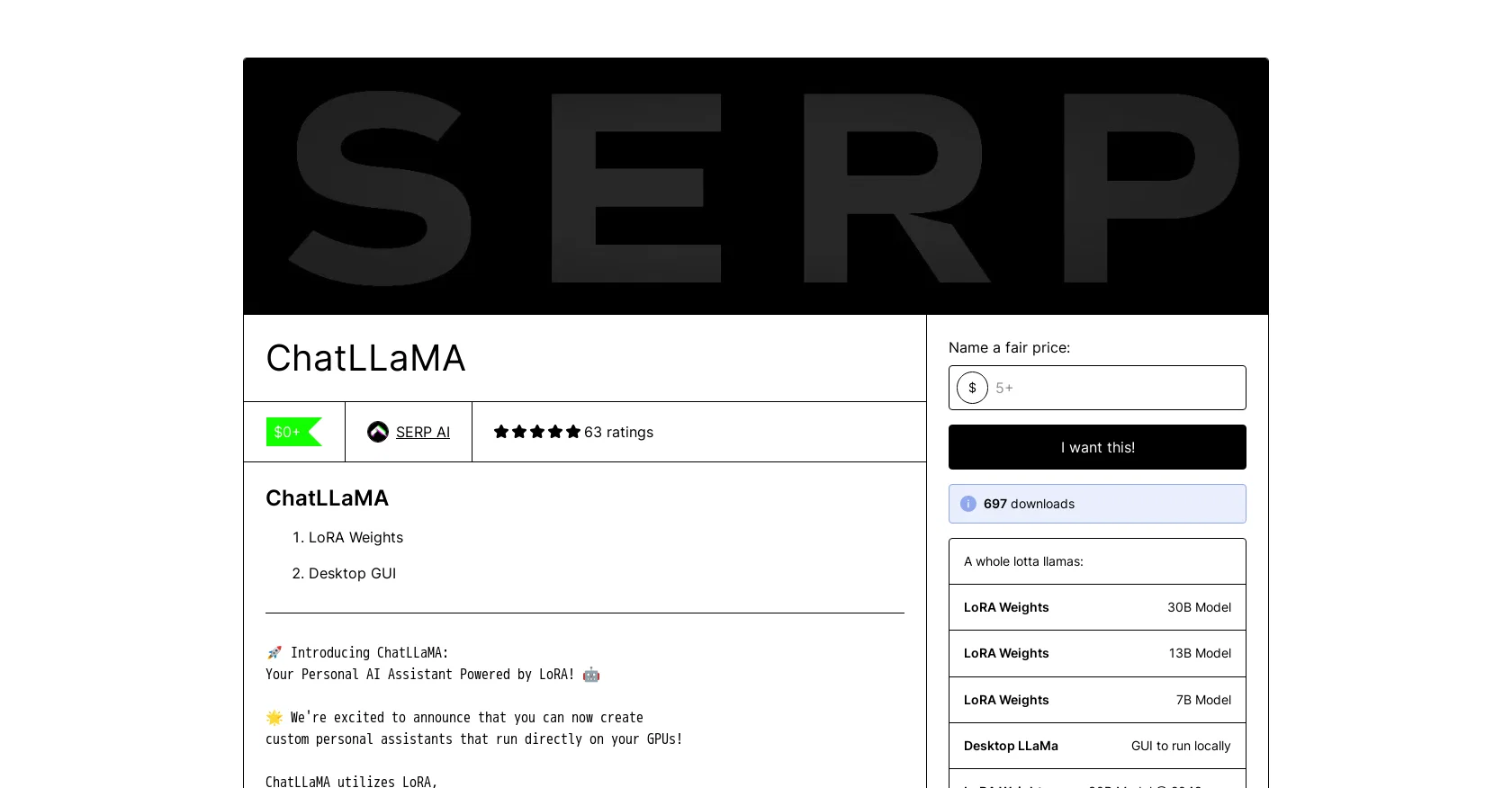 ChatLLaMA screenshot