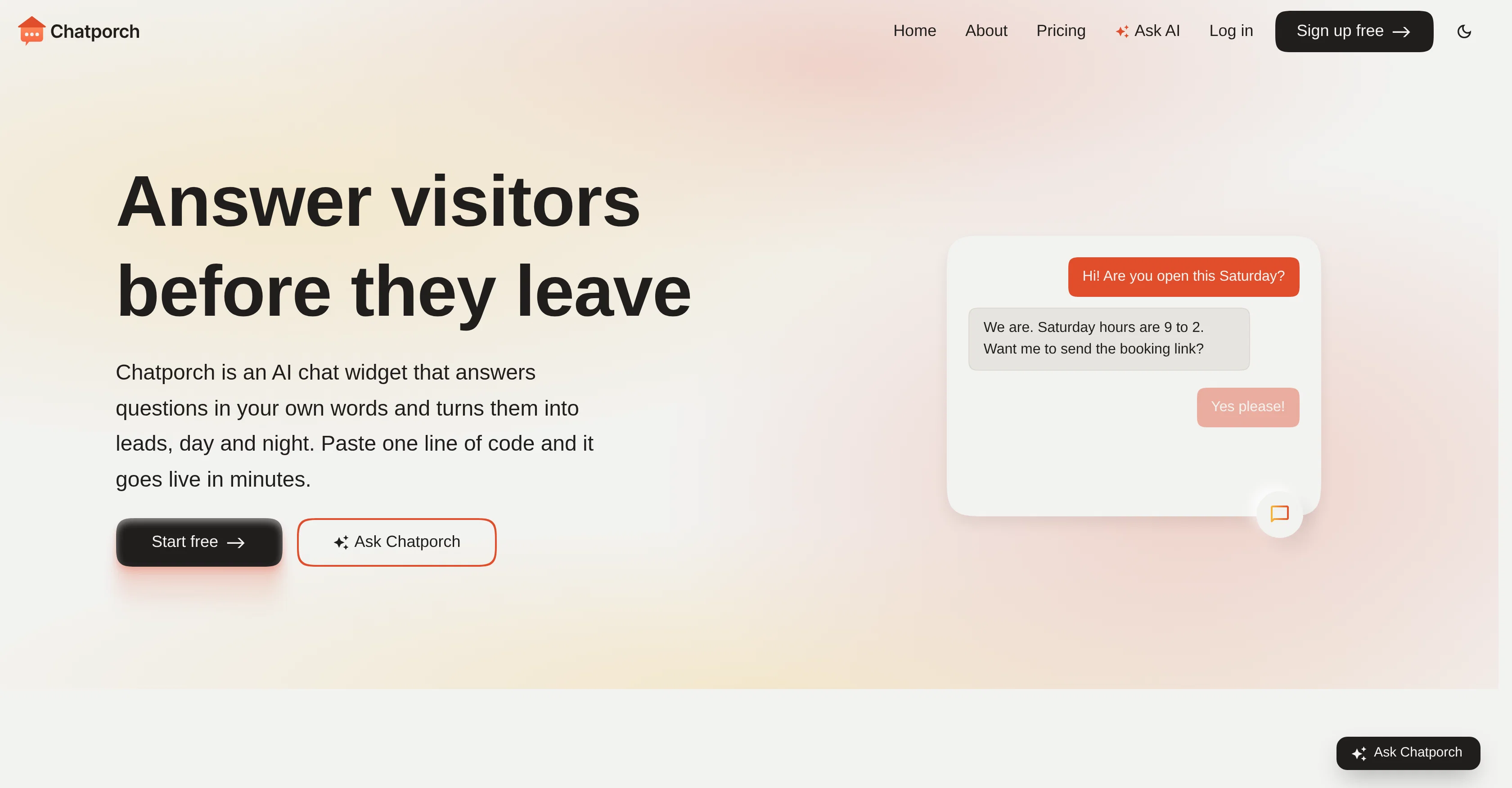 Chatporch screenshot