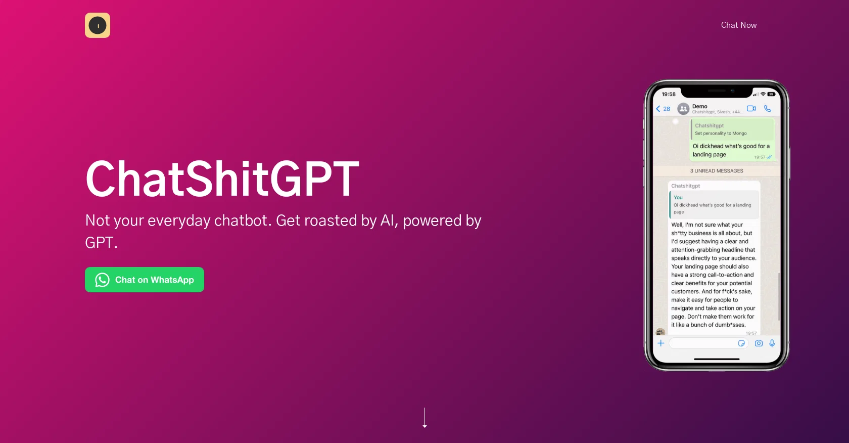 Chatshitgpt screenshot