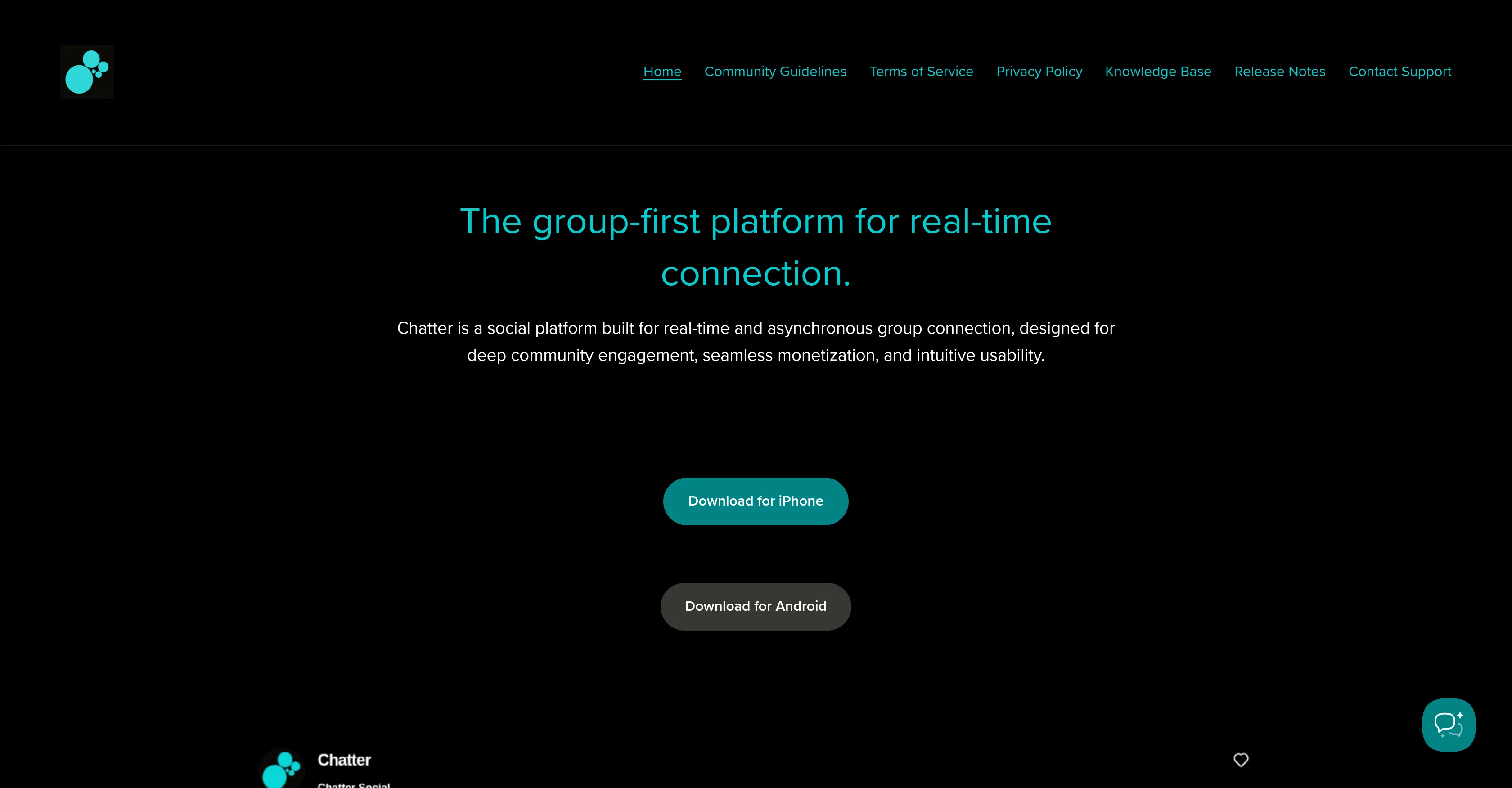 Chatter screenshot