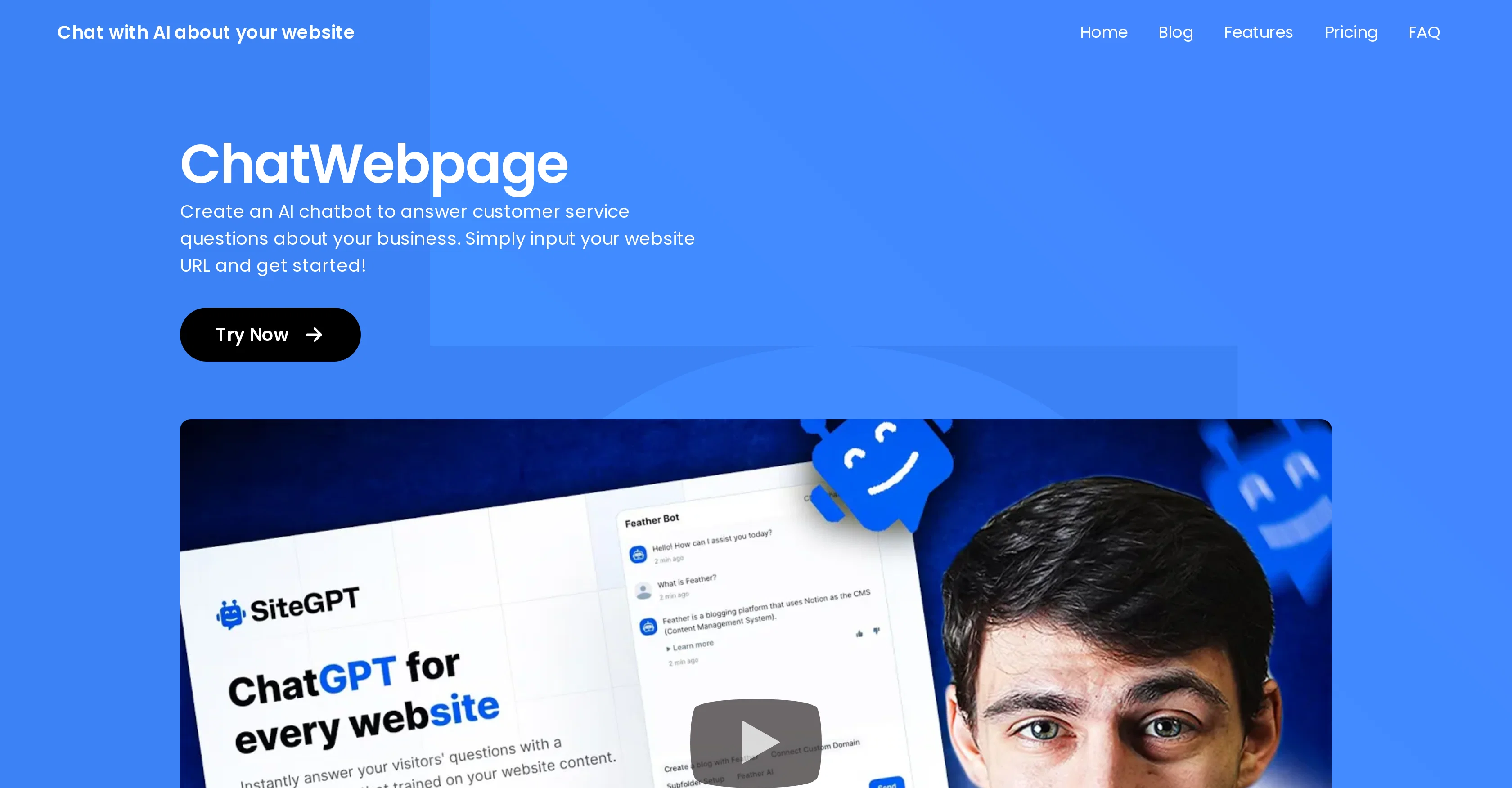 ChatWebpage screenshot