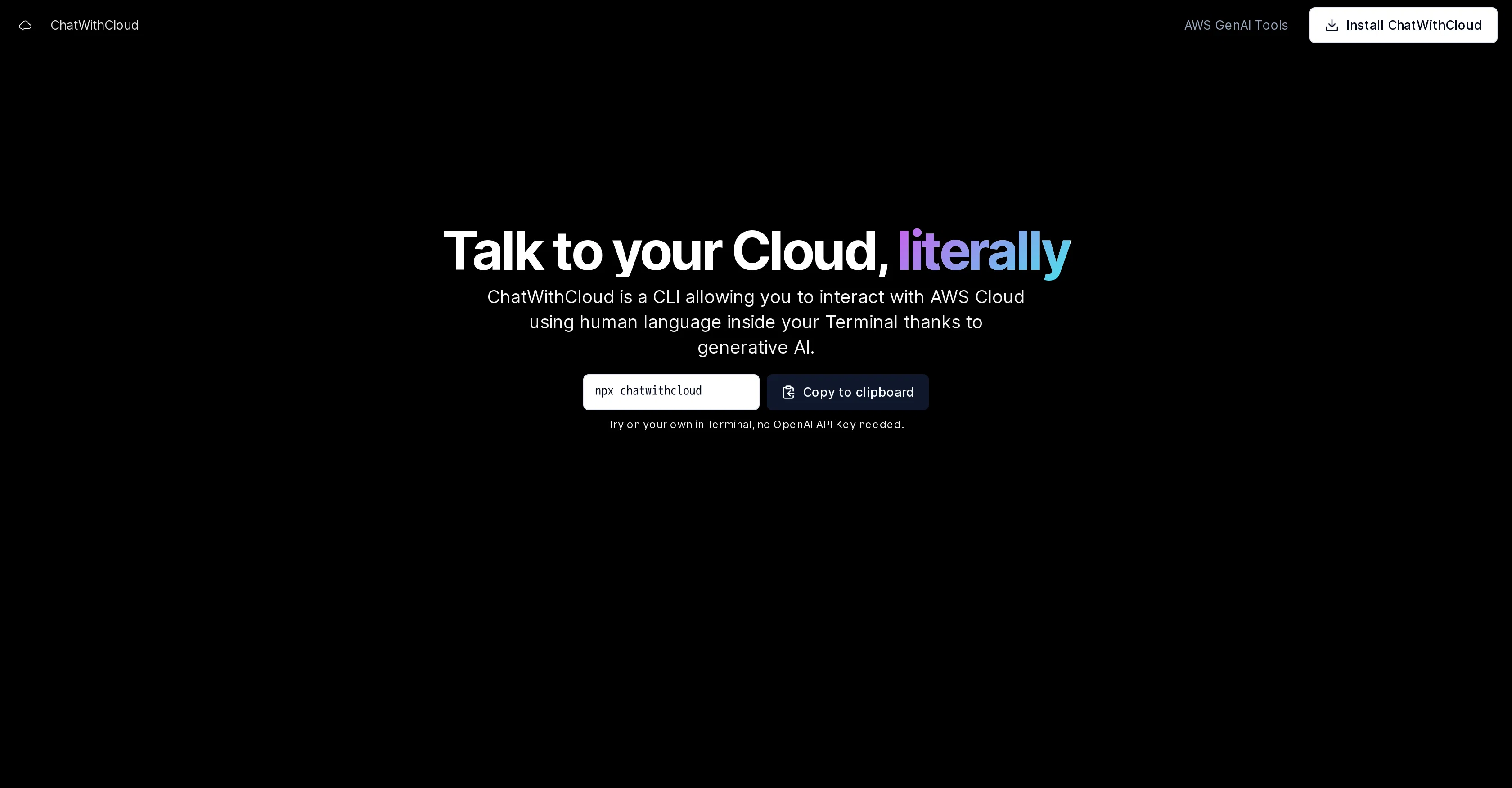 ChatWithCloud screenshot