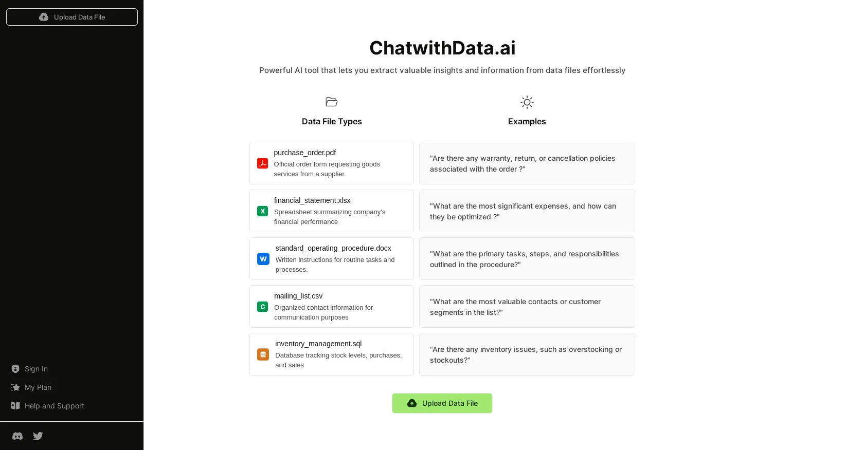 ChatwithData screenshot