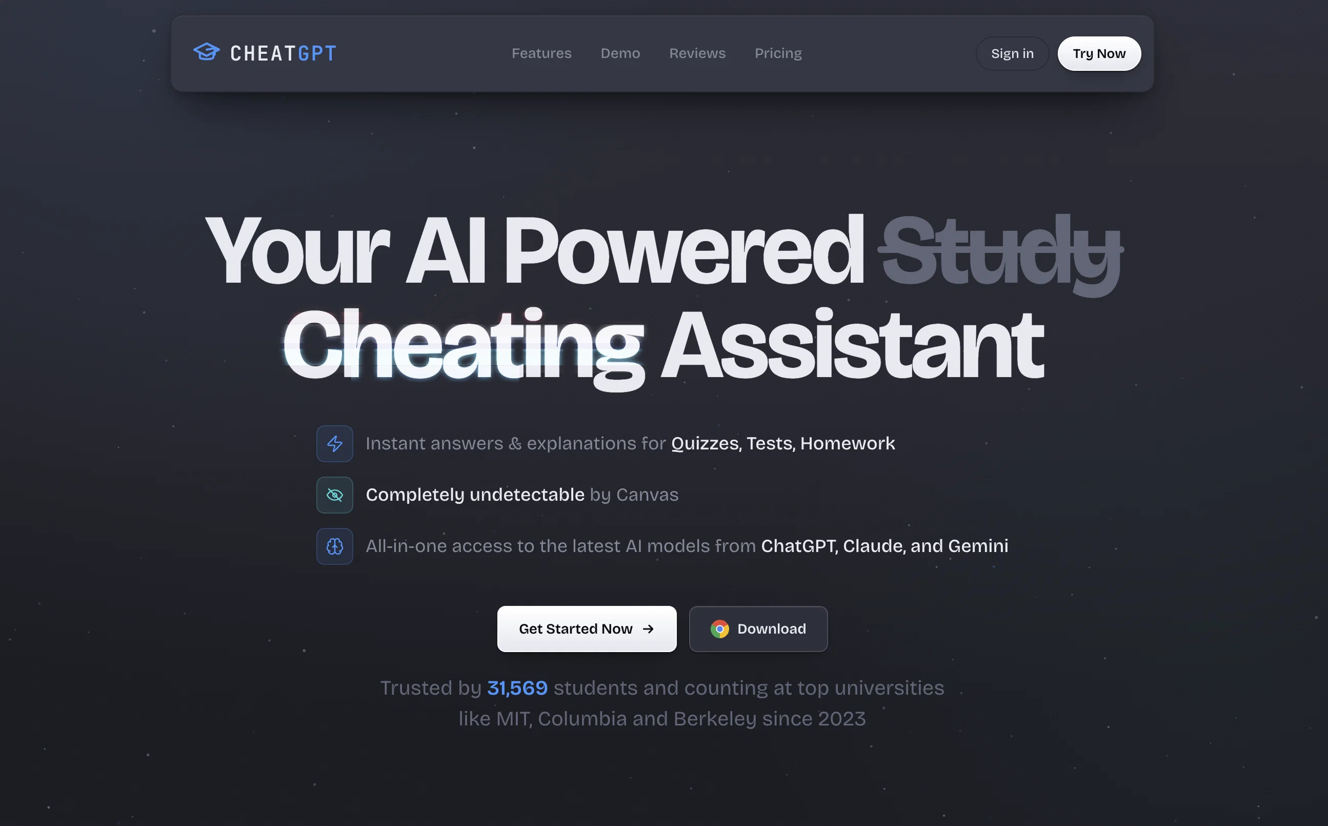 CheatGPT screenshot