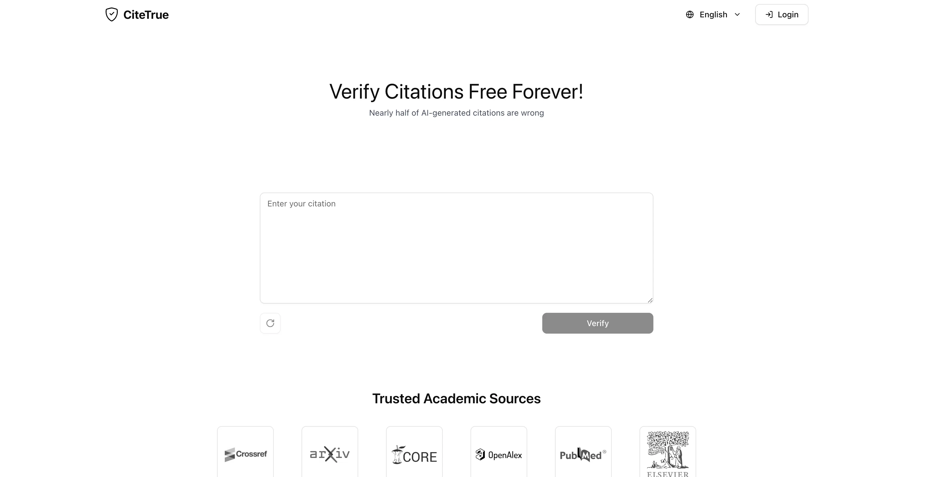 CiteTrue screenshot