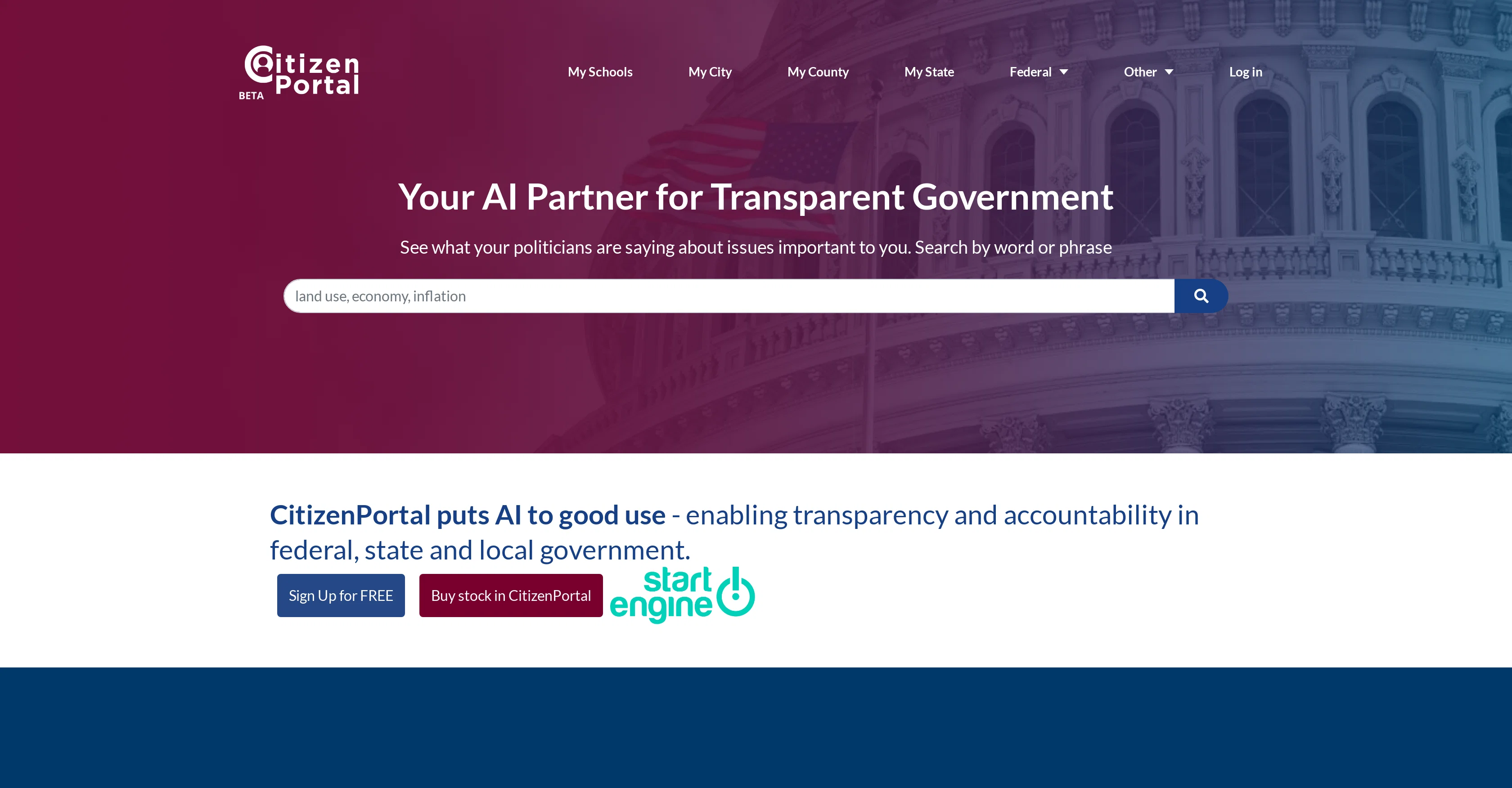 CitizenPortal screenshot