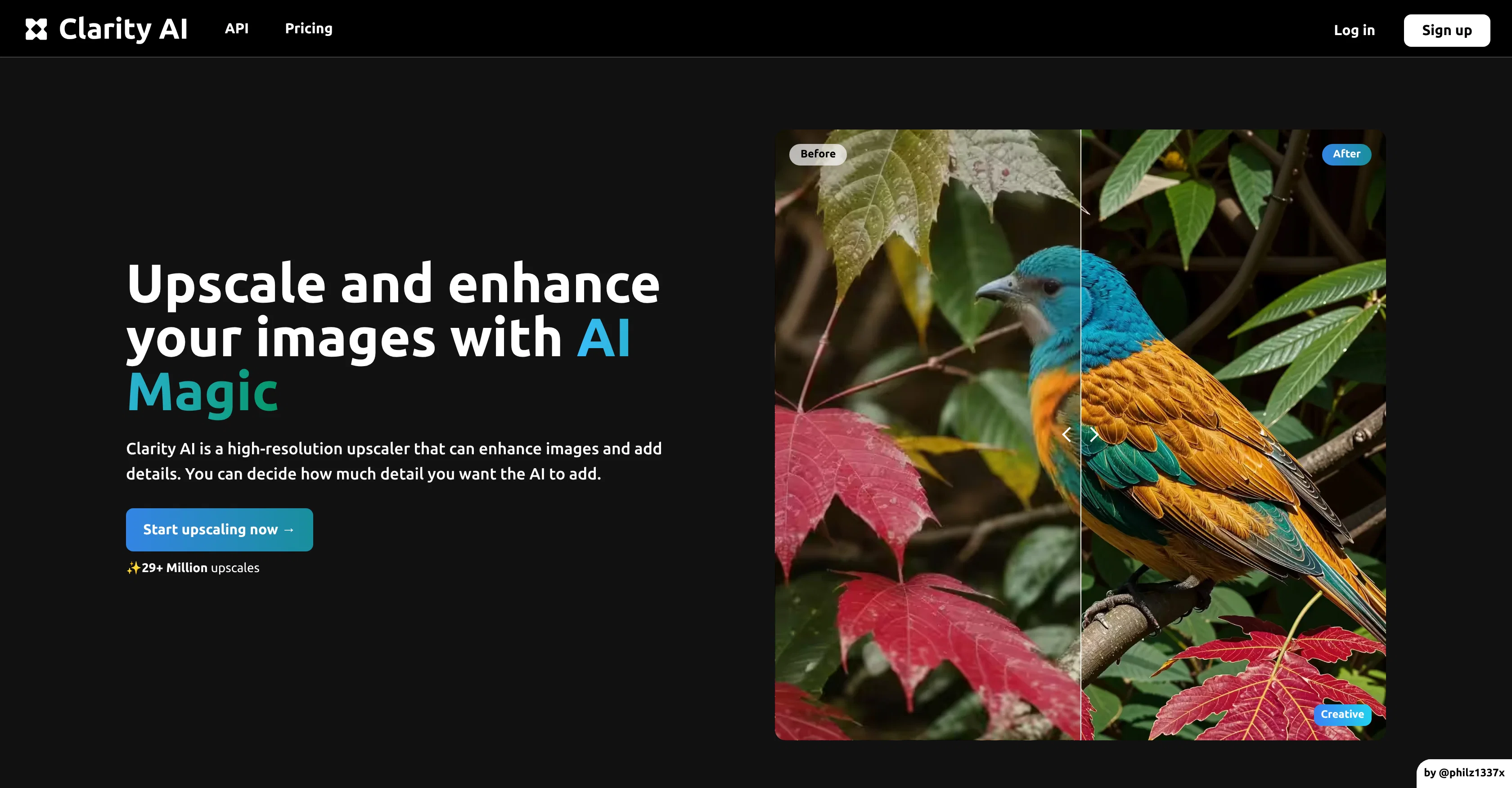 Clarity AI screenshot
