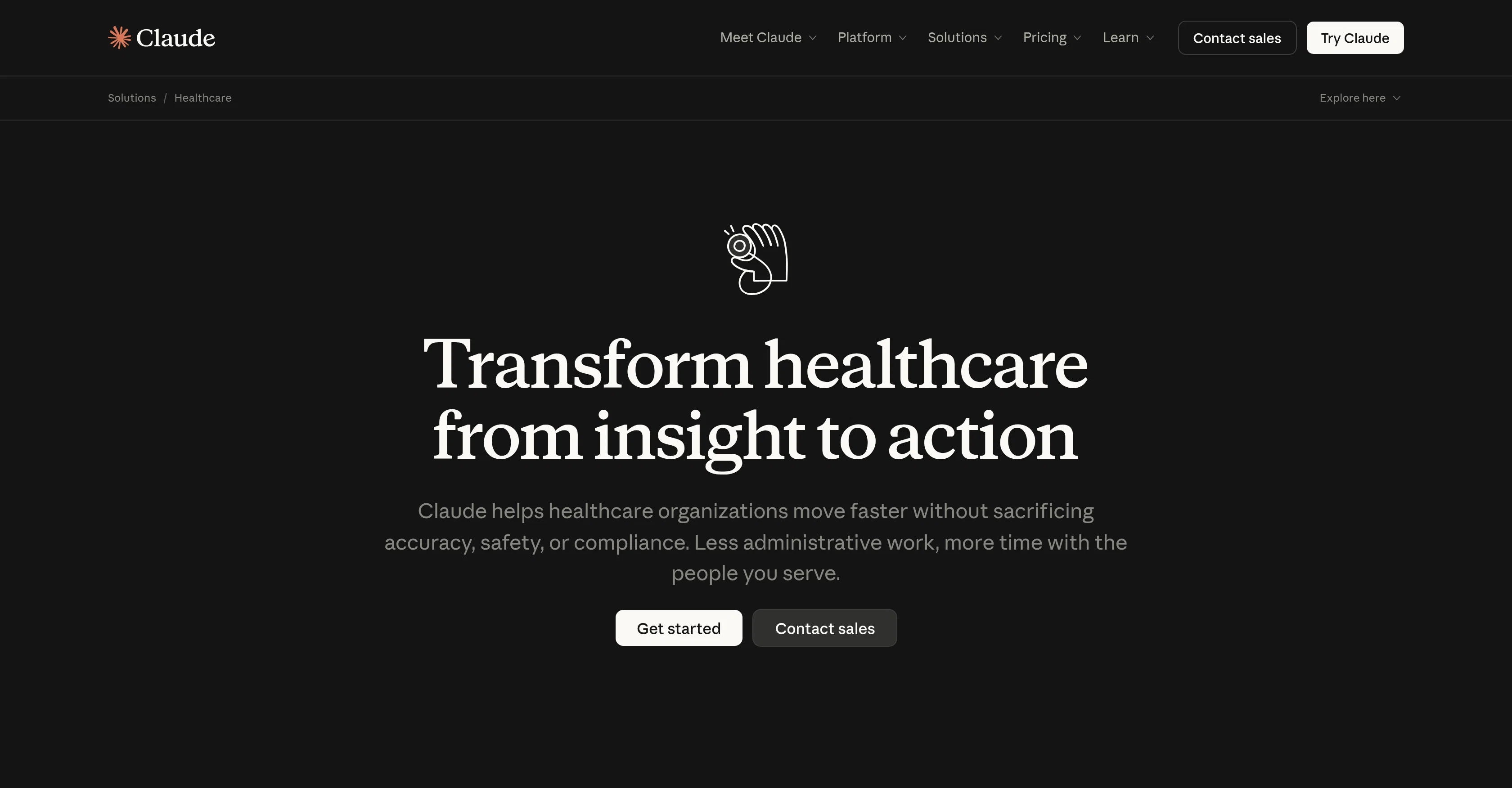 Claude for Healthcare screenshot