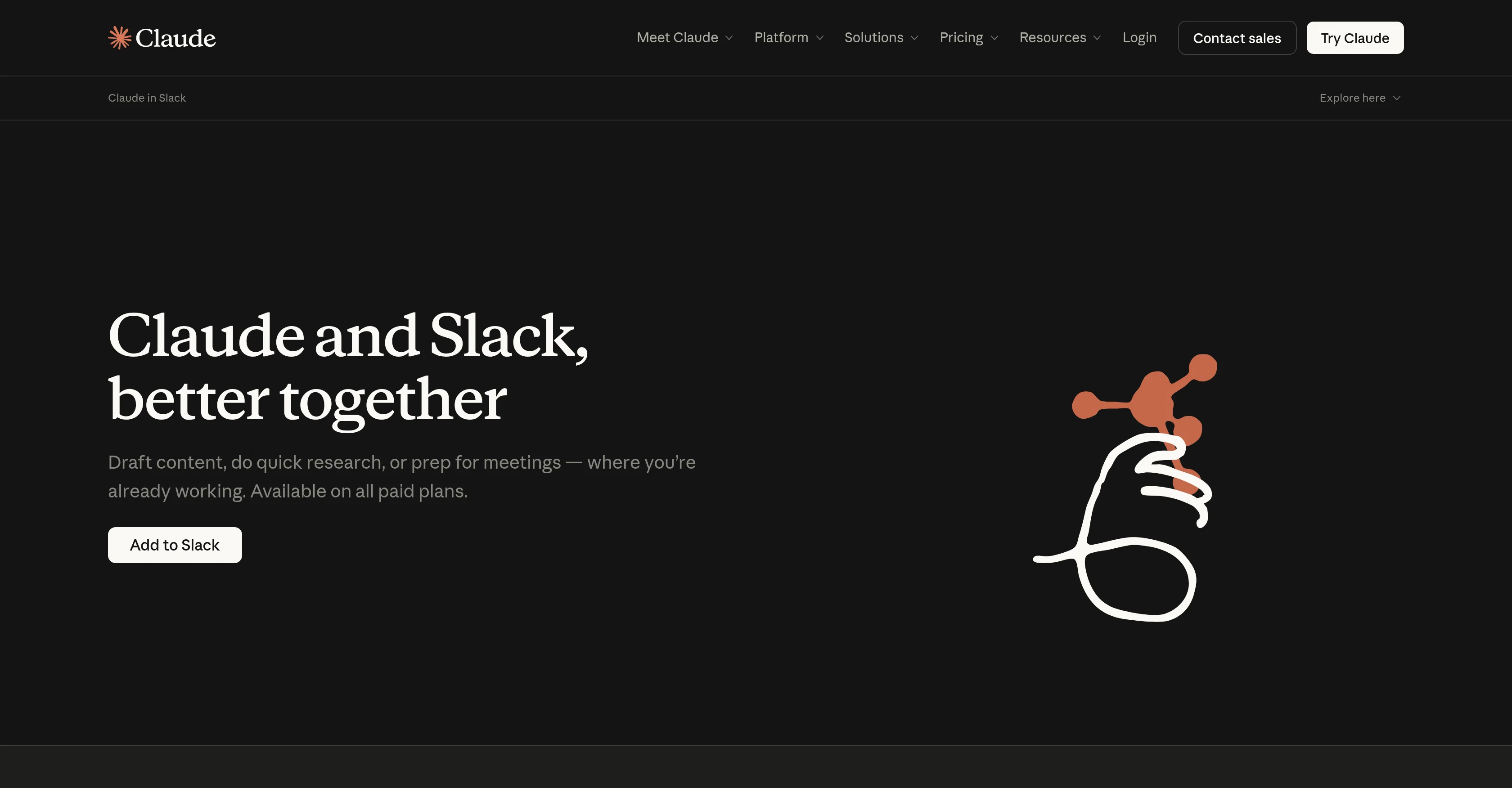 Claude in Slack screenshot