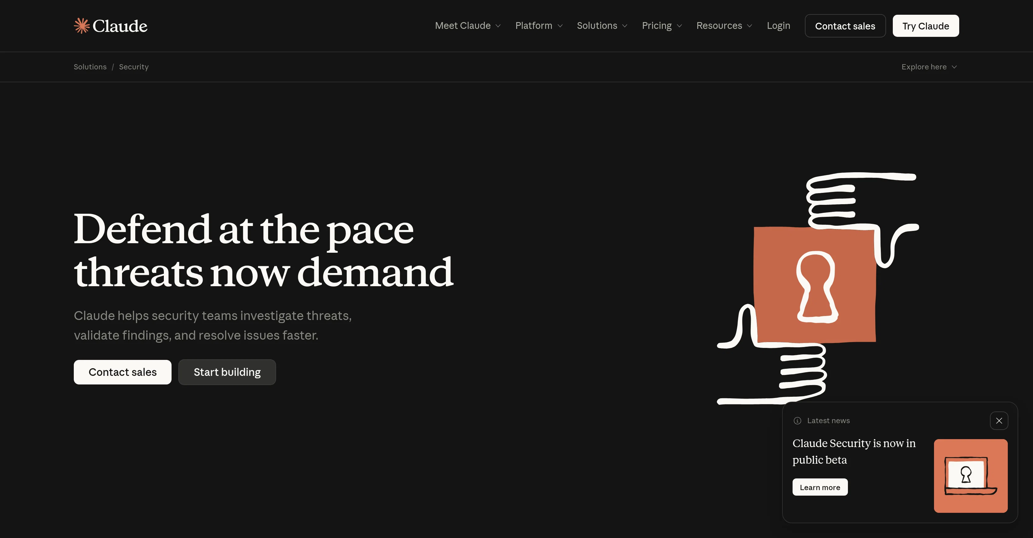 Claude Security screenshot