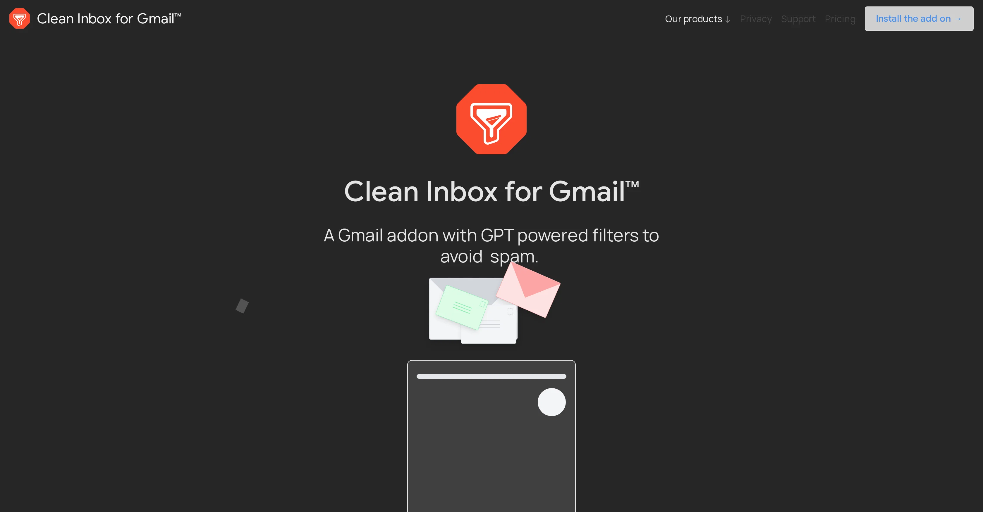 Clean Inbox for Gmail screenshot