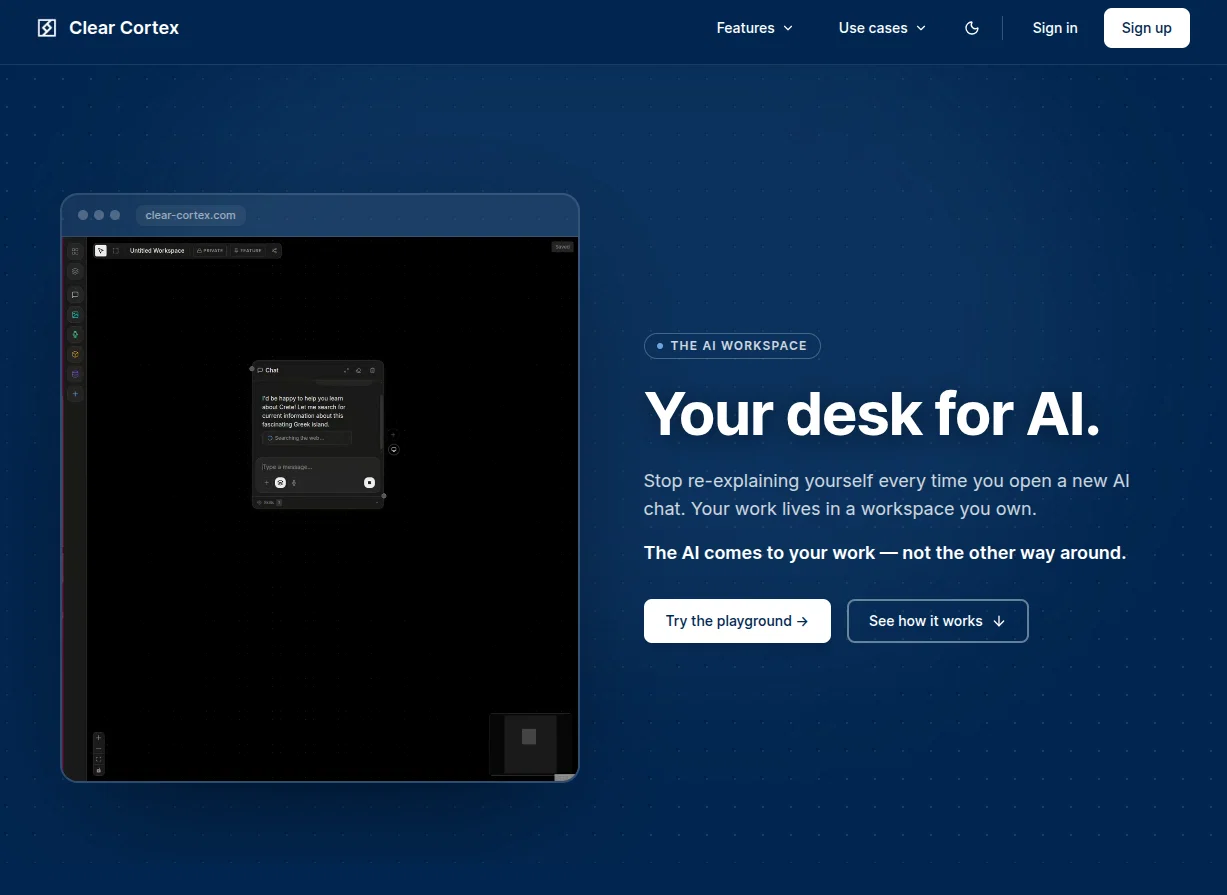 Clear Cortex screenshot