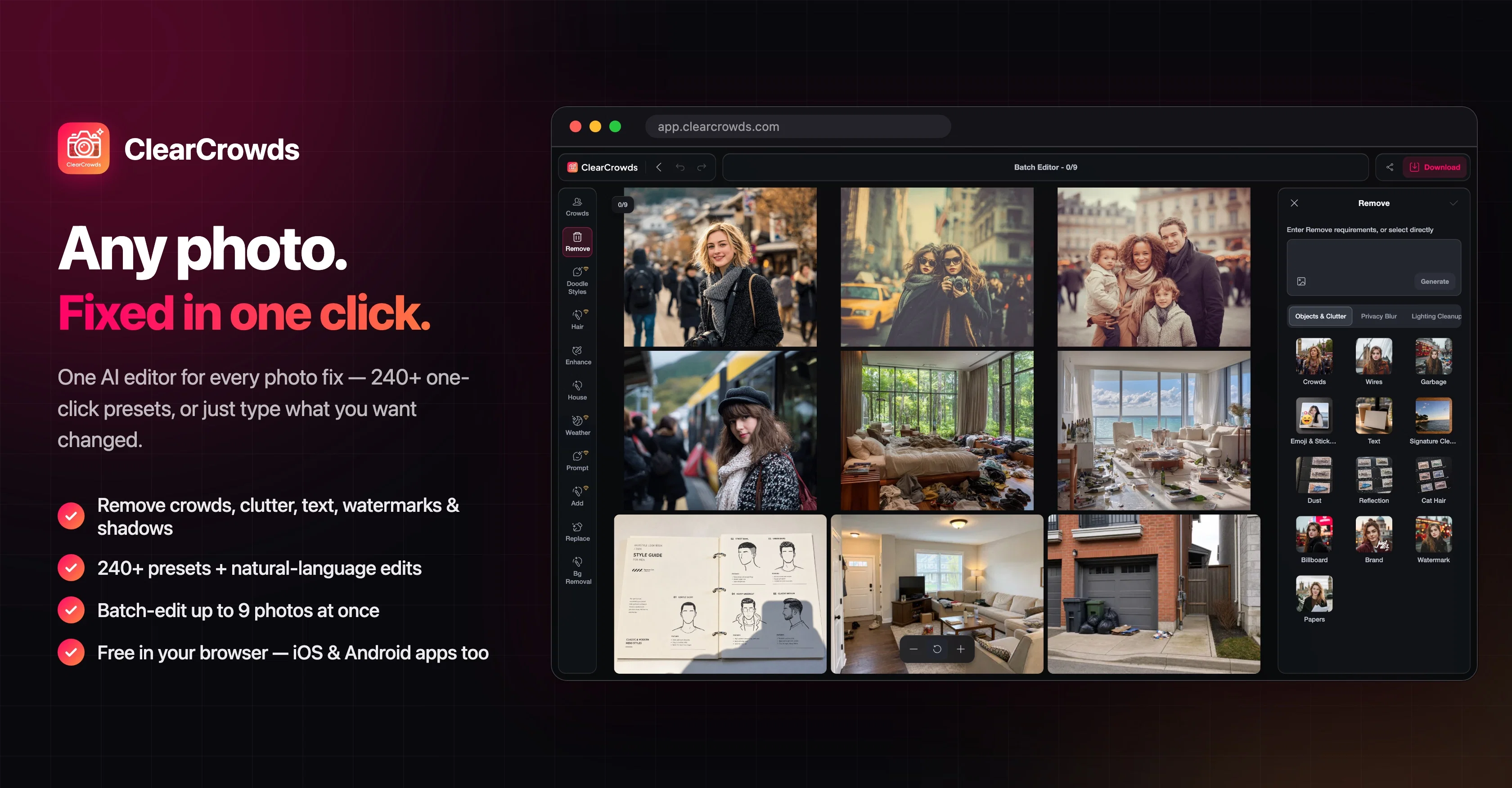 ClearCrowds screenshot