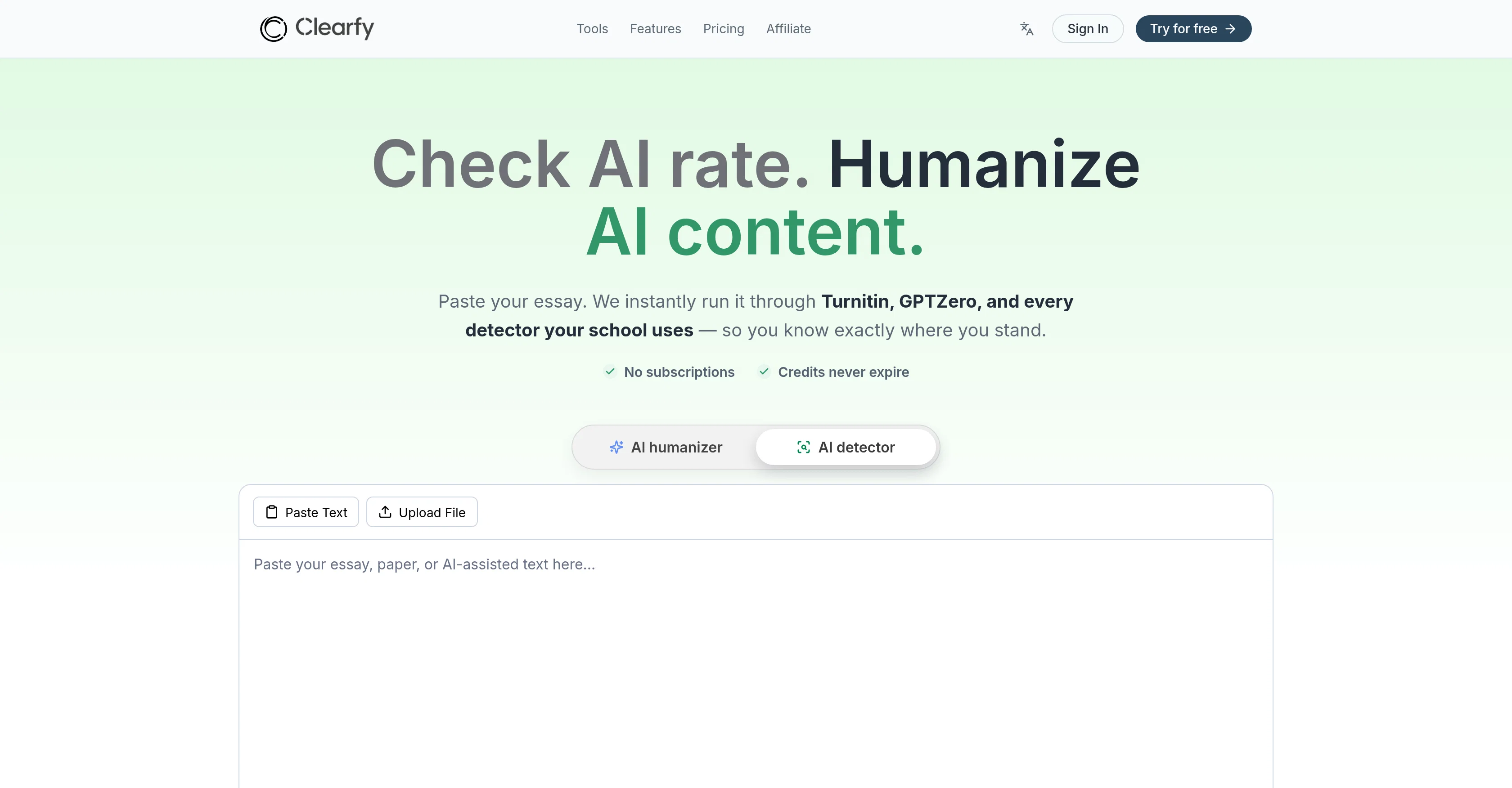 Clearfy screenshot
