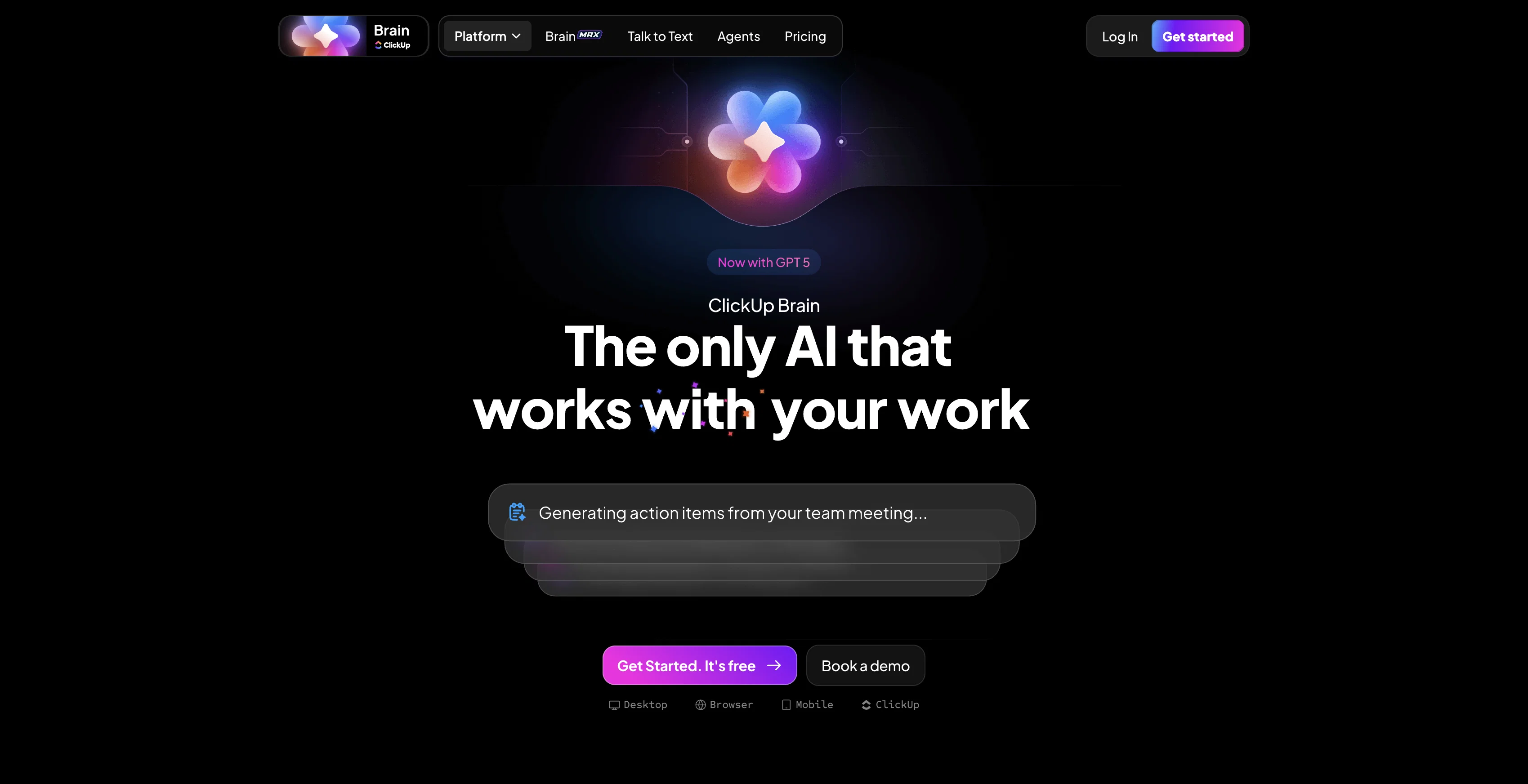 ClickUp | Brain screenshot