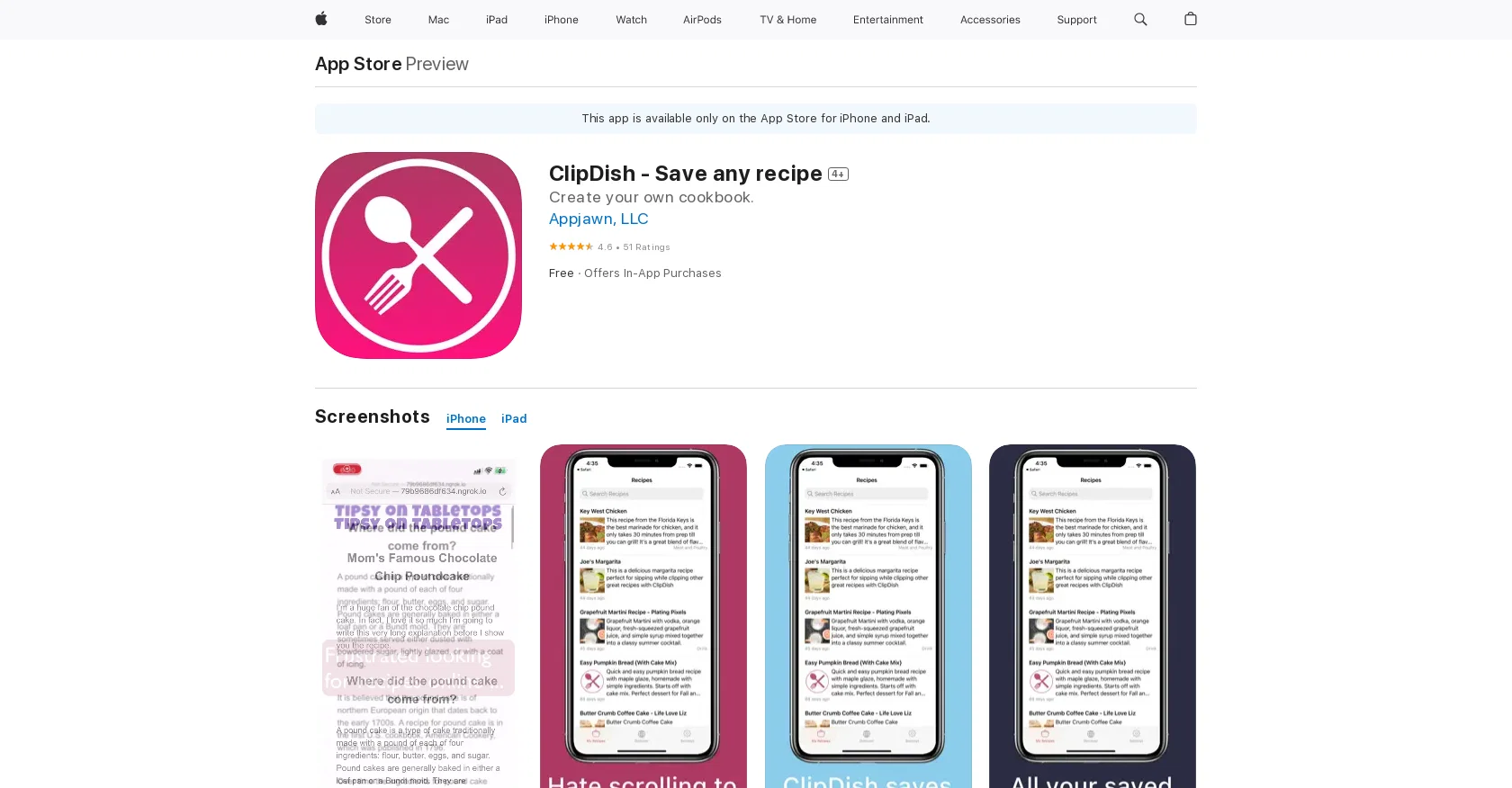 ClipDish screenshot