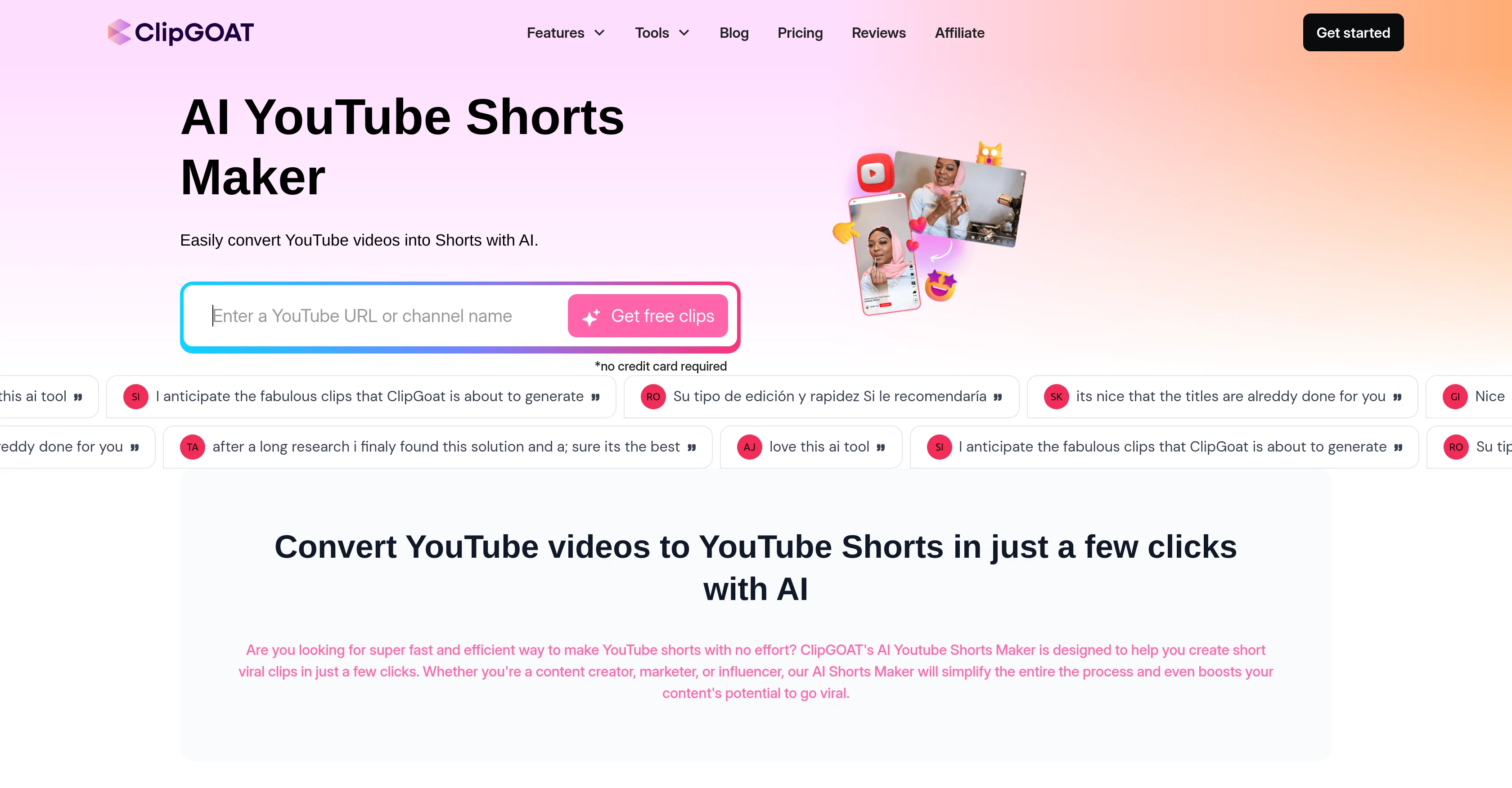 ClipGOAT screenshot