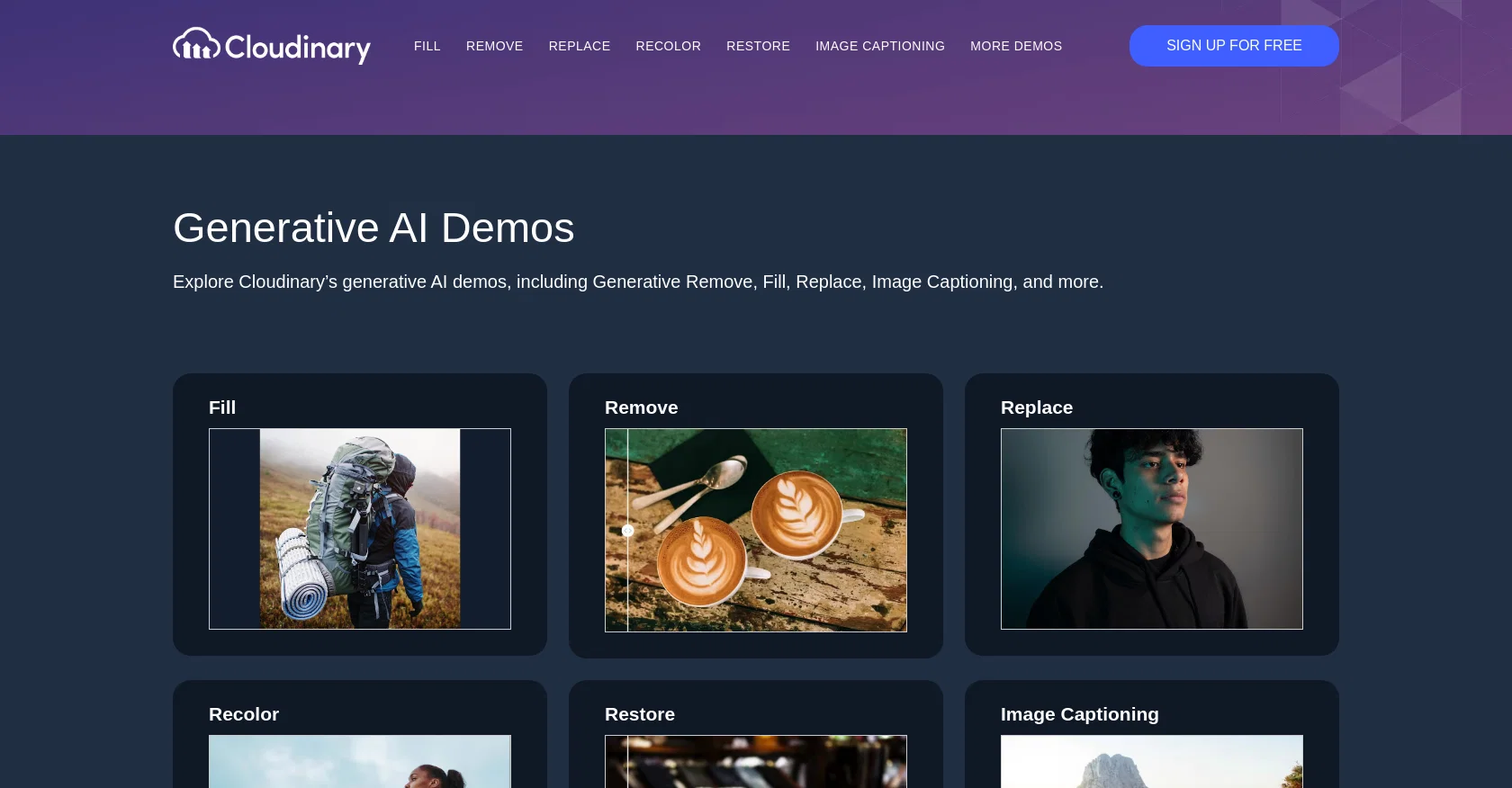 Cloudinary screenshot