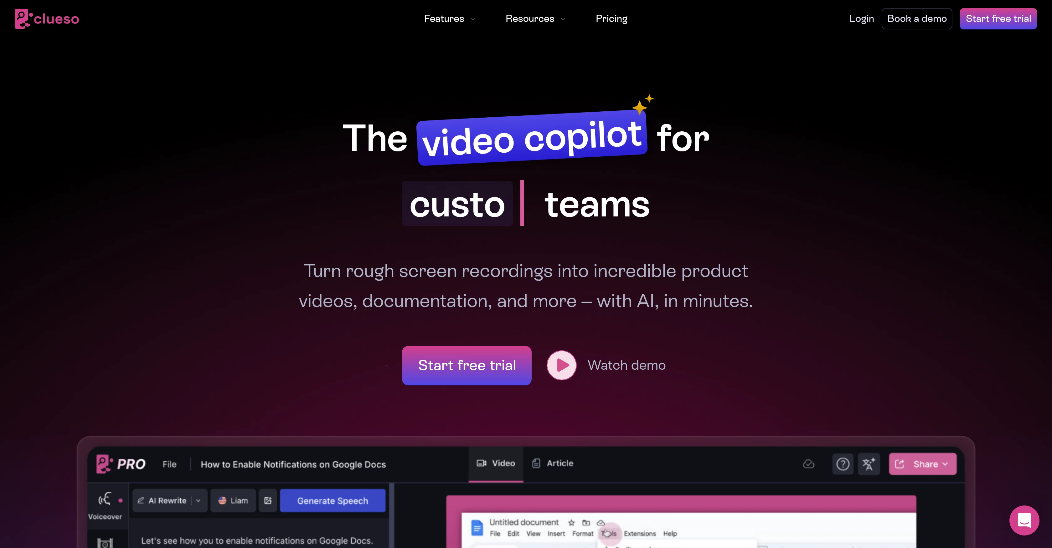 Clueso screenshot