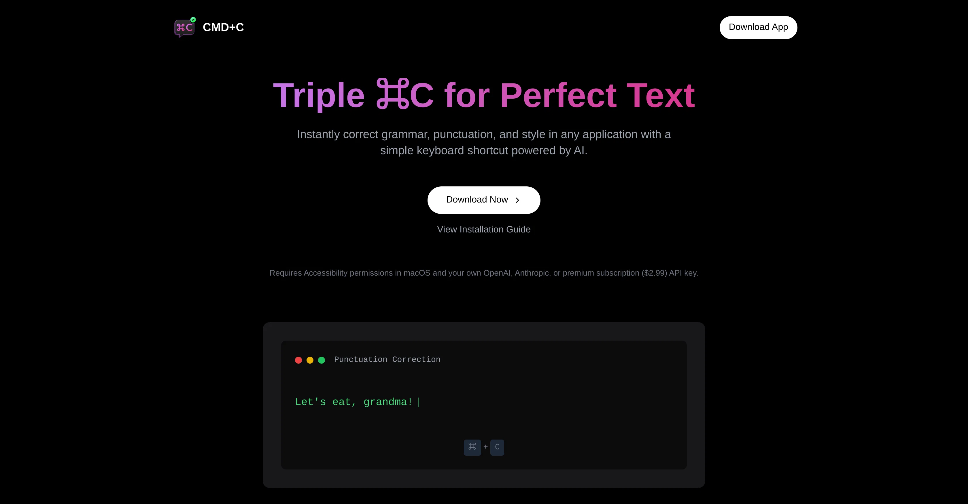 CMD-C.app screenshot