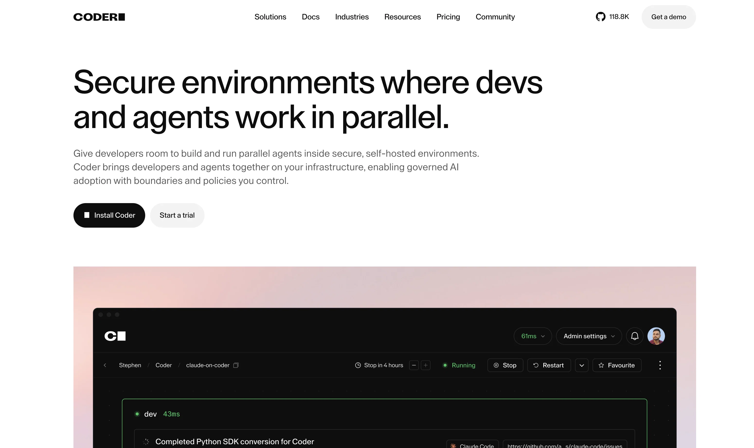 Coder screenshot