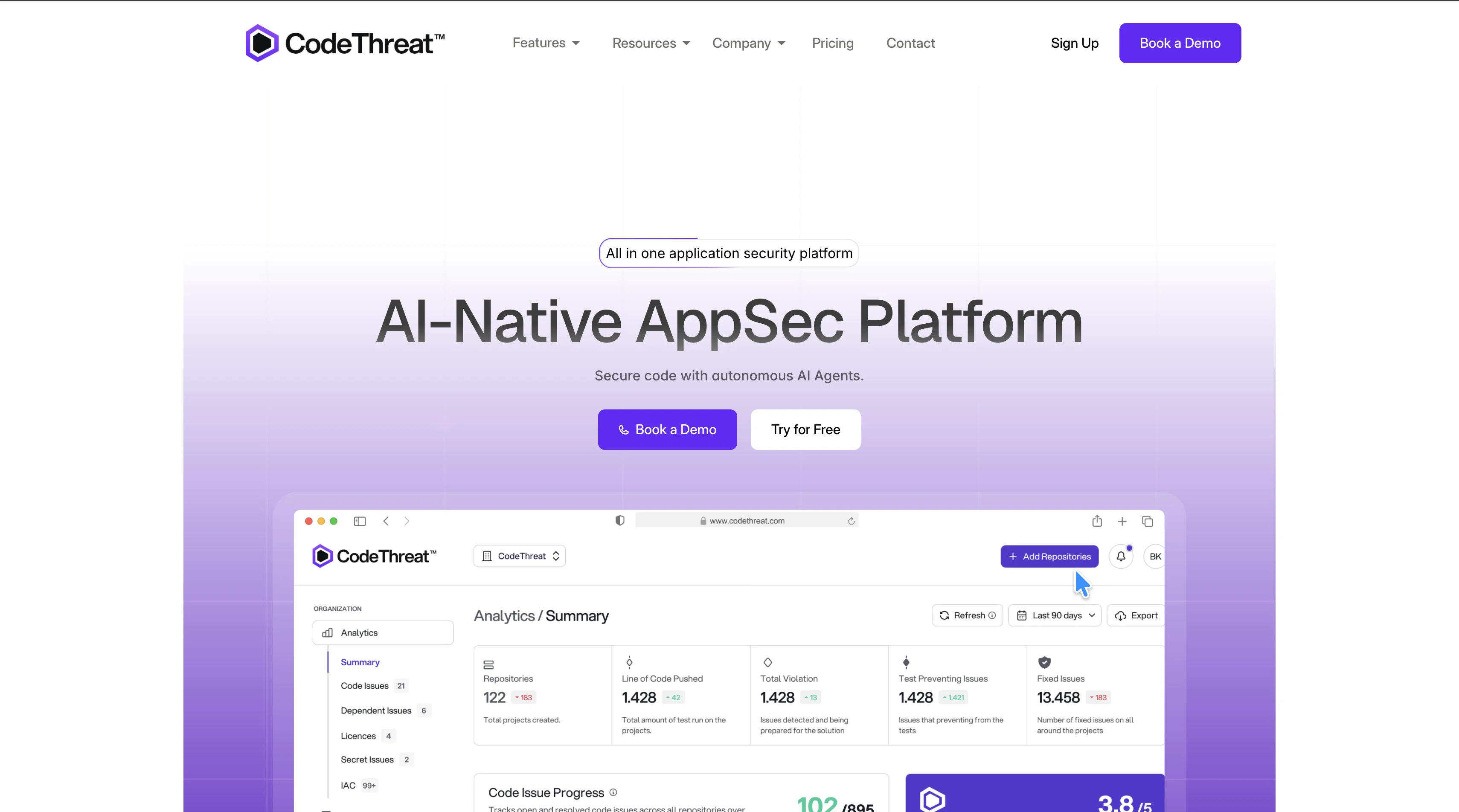 CodeThreat screenshot