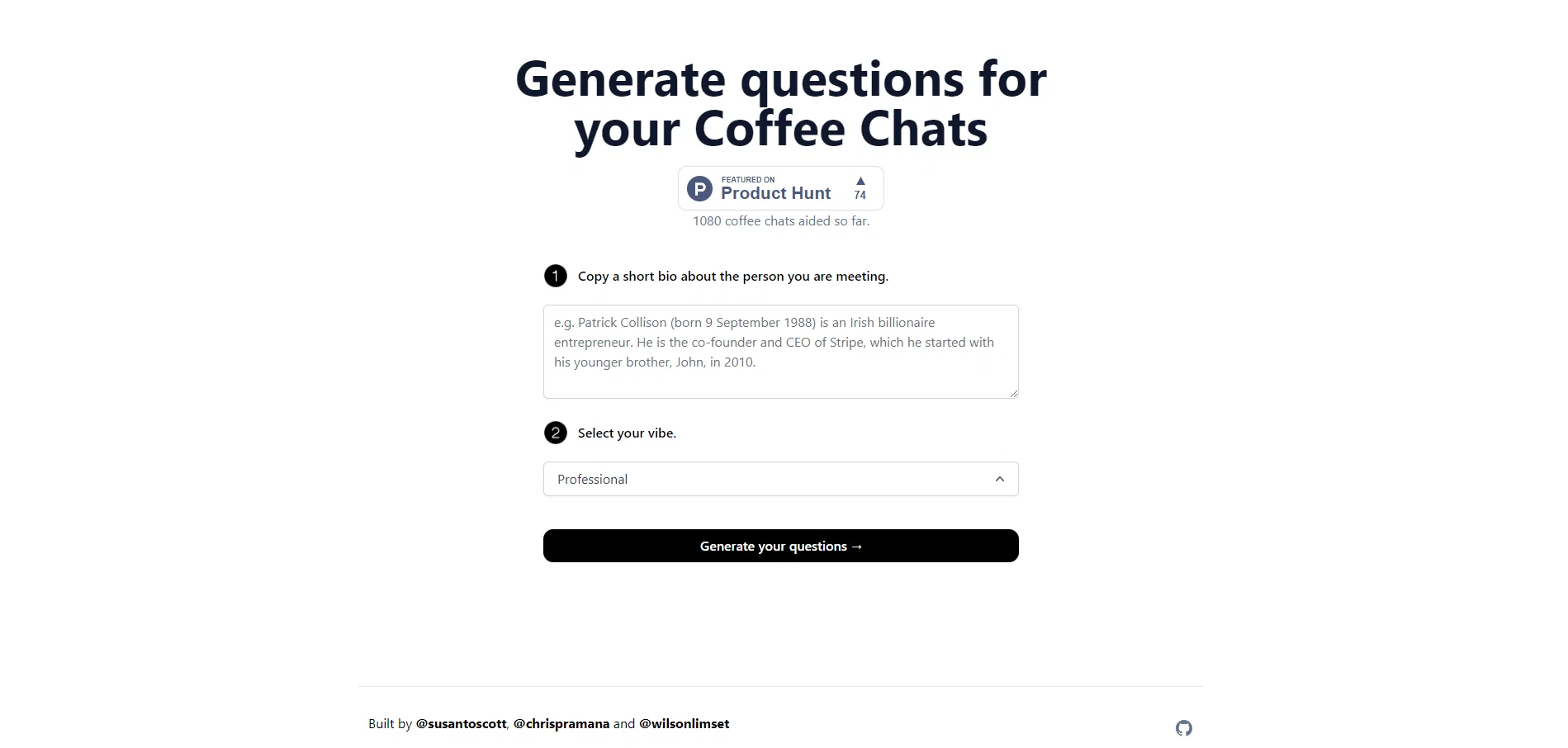 CoffeeChat AI screenshot