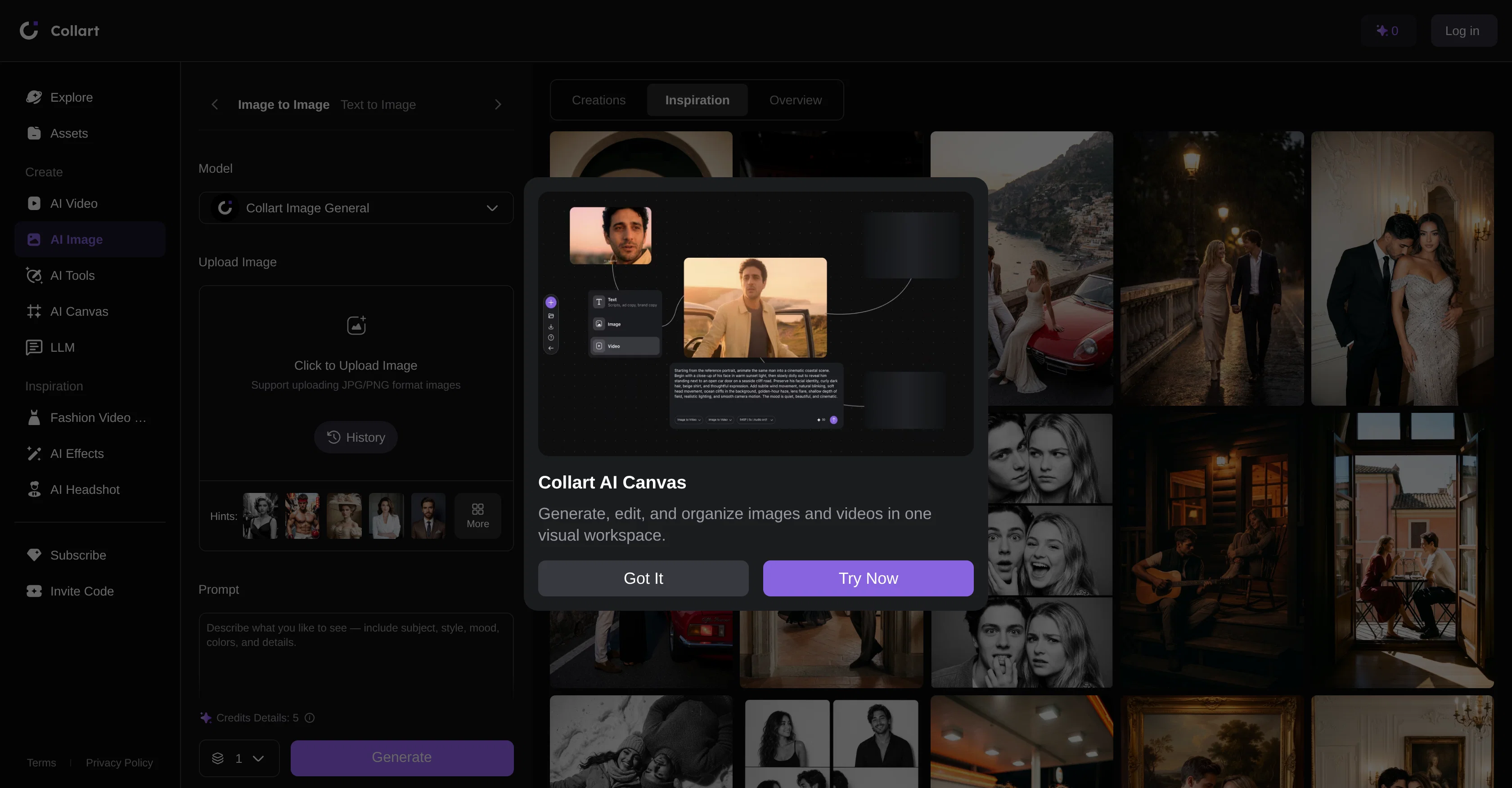 Collart | AI Image to Image screenshot
