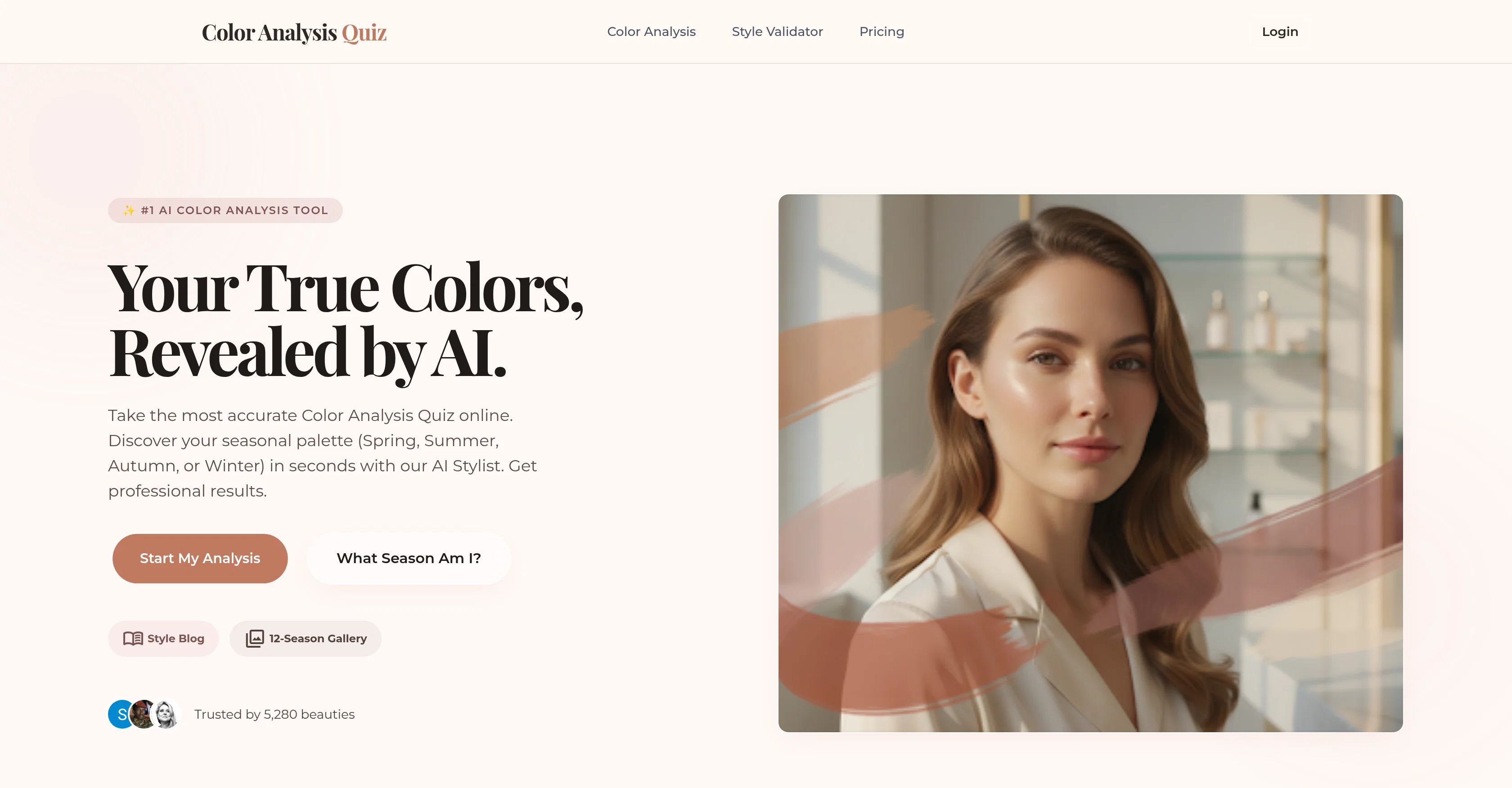 Color Analysis Quiz screenshot