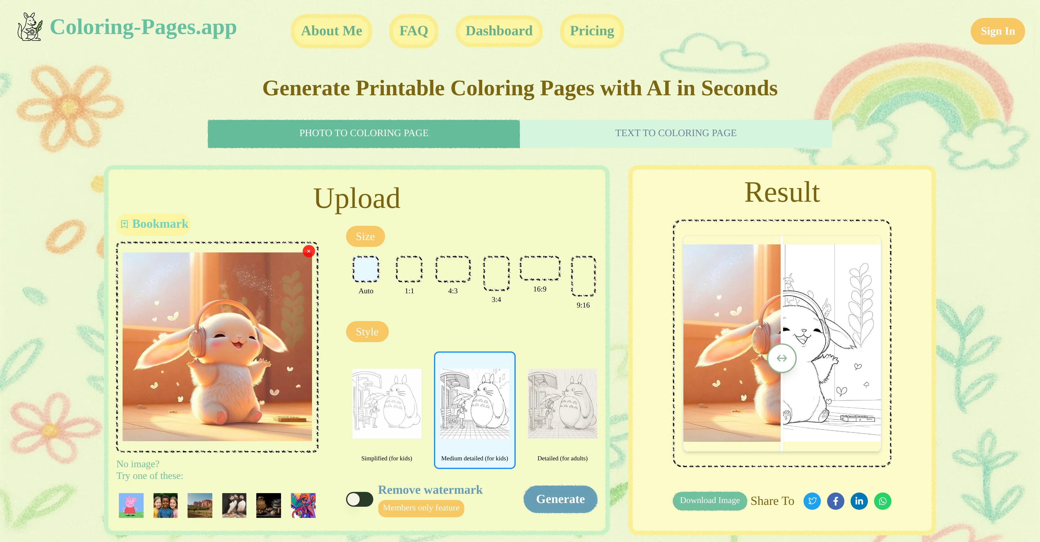 Coloring-Pages.app screenshot