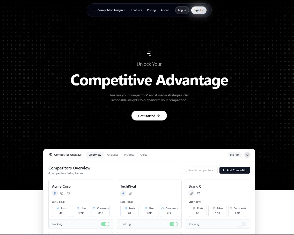 Competitor Analyzerv1.1.0 screenshot