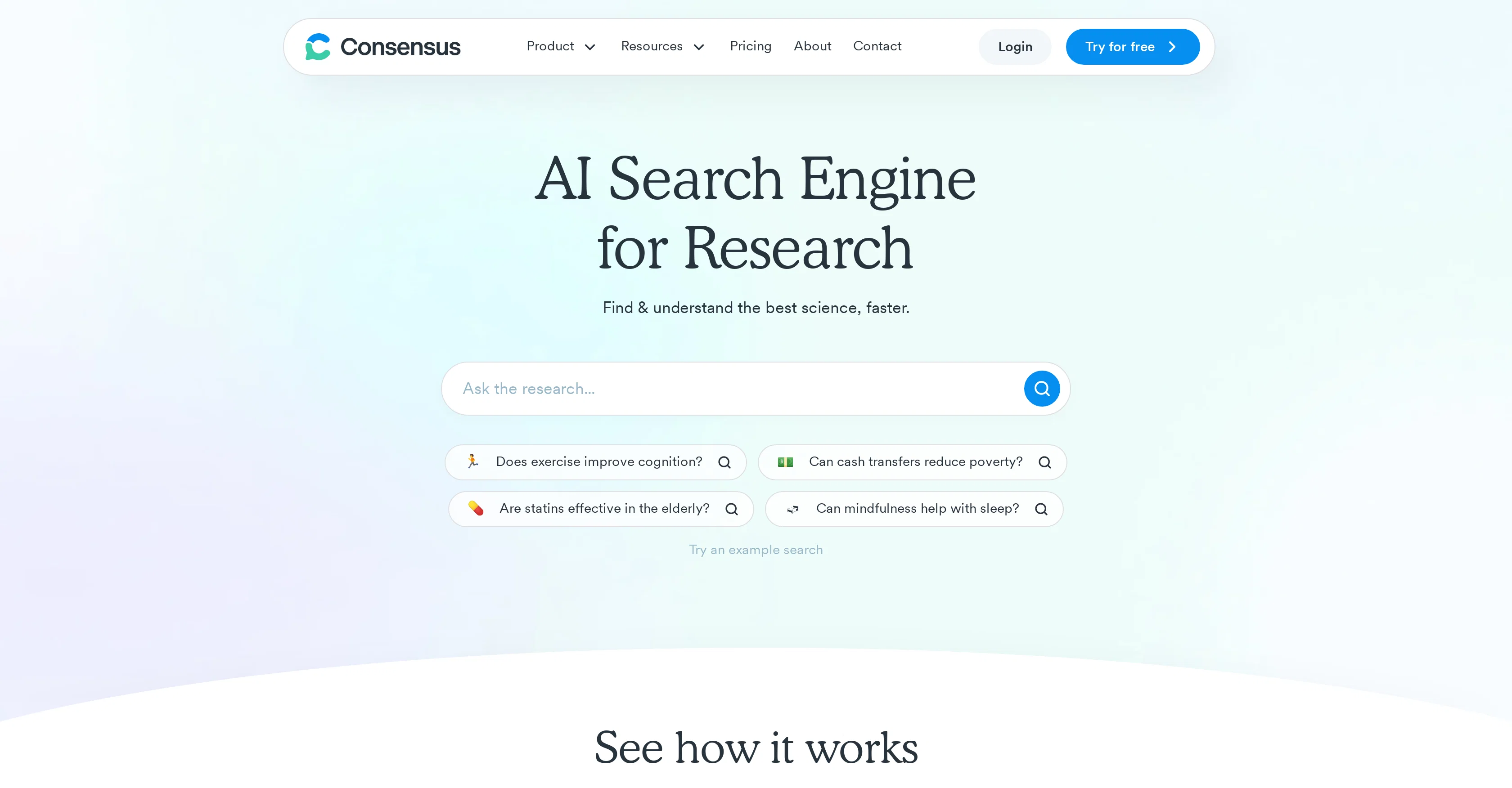 Consensus screenshot