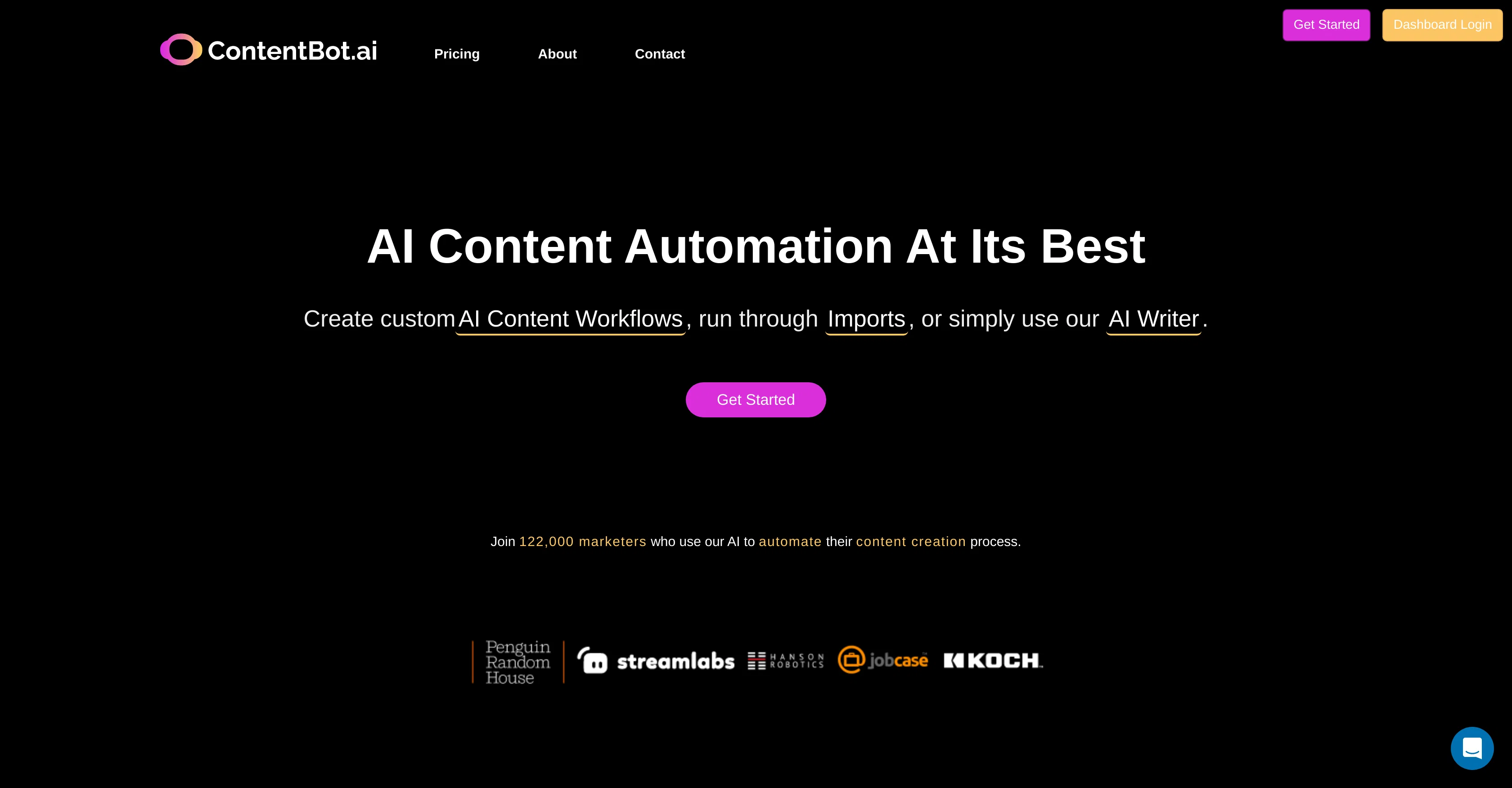 ContentBot screenshot