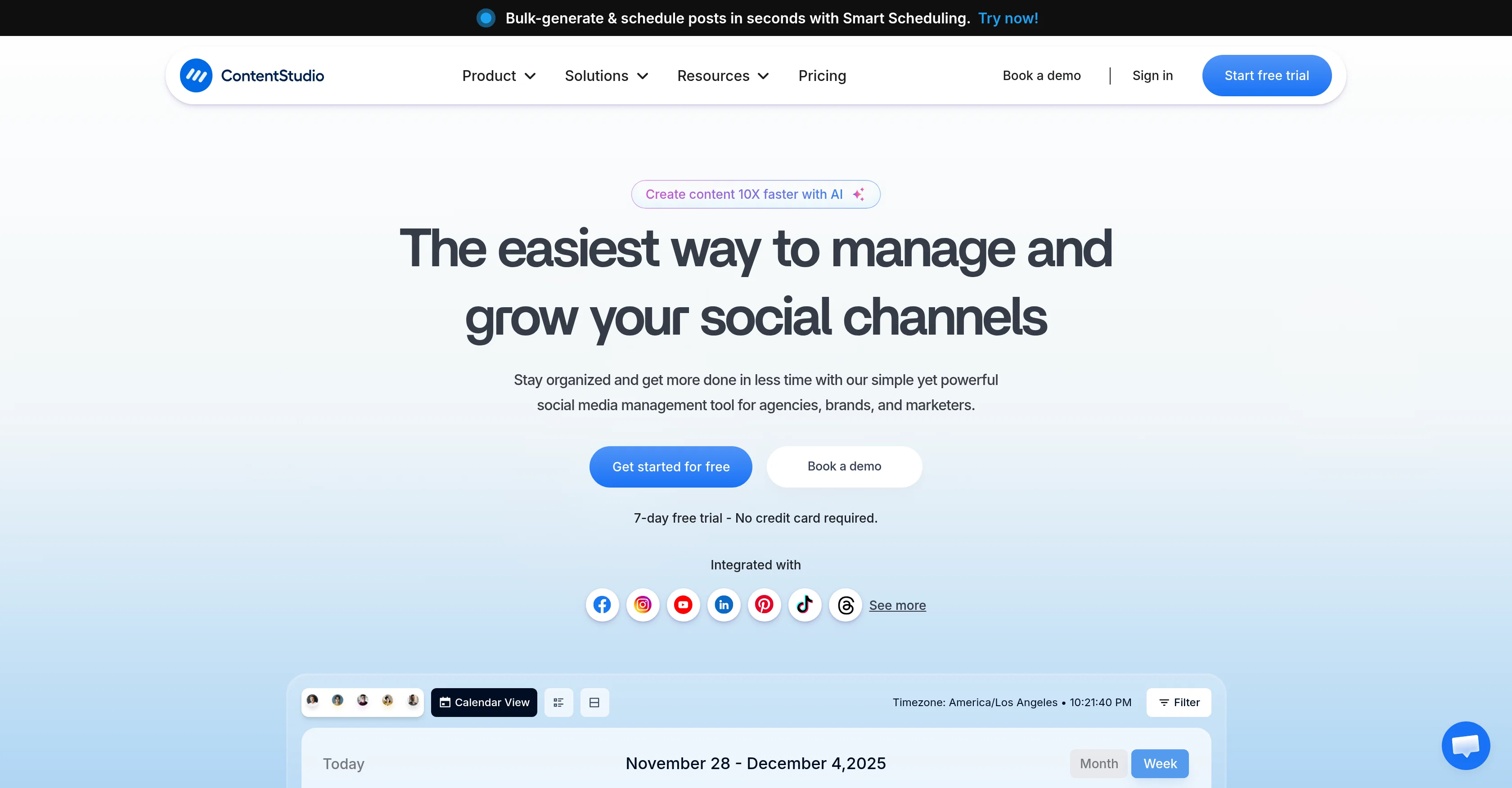 ContentStudio screenshot