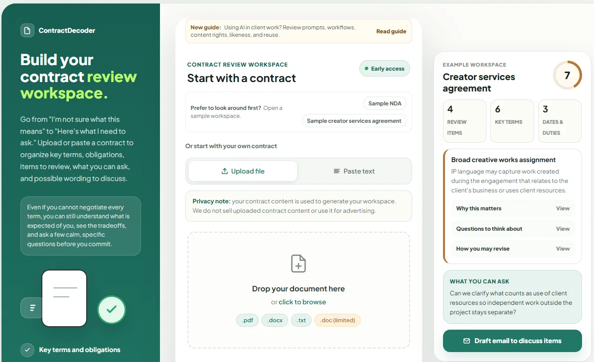 ContractDecoder screenshot